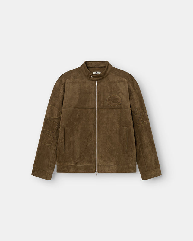 Suede Jacket Moss Green