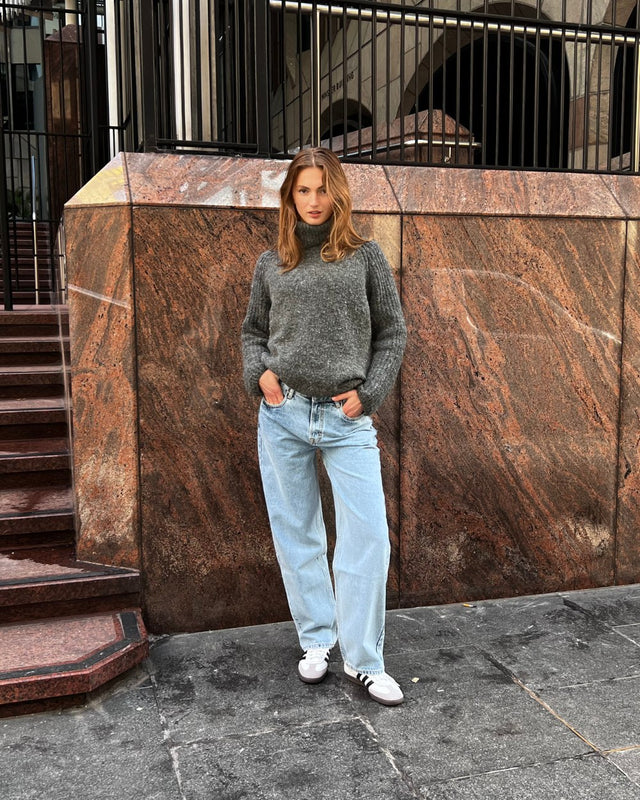 Regular Denim Jeans Light Blue