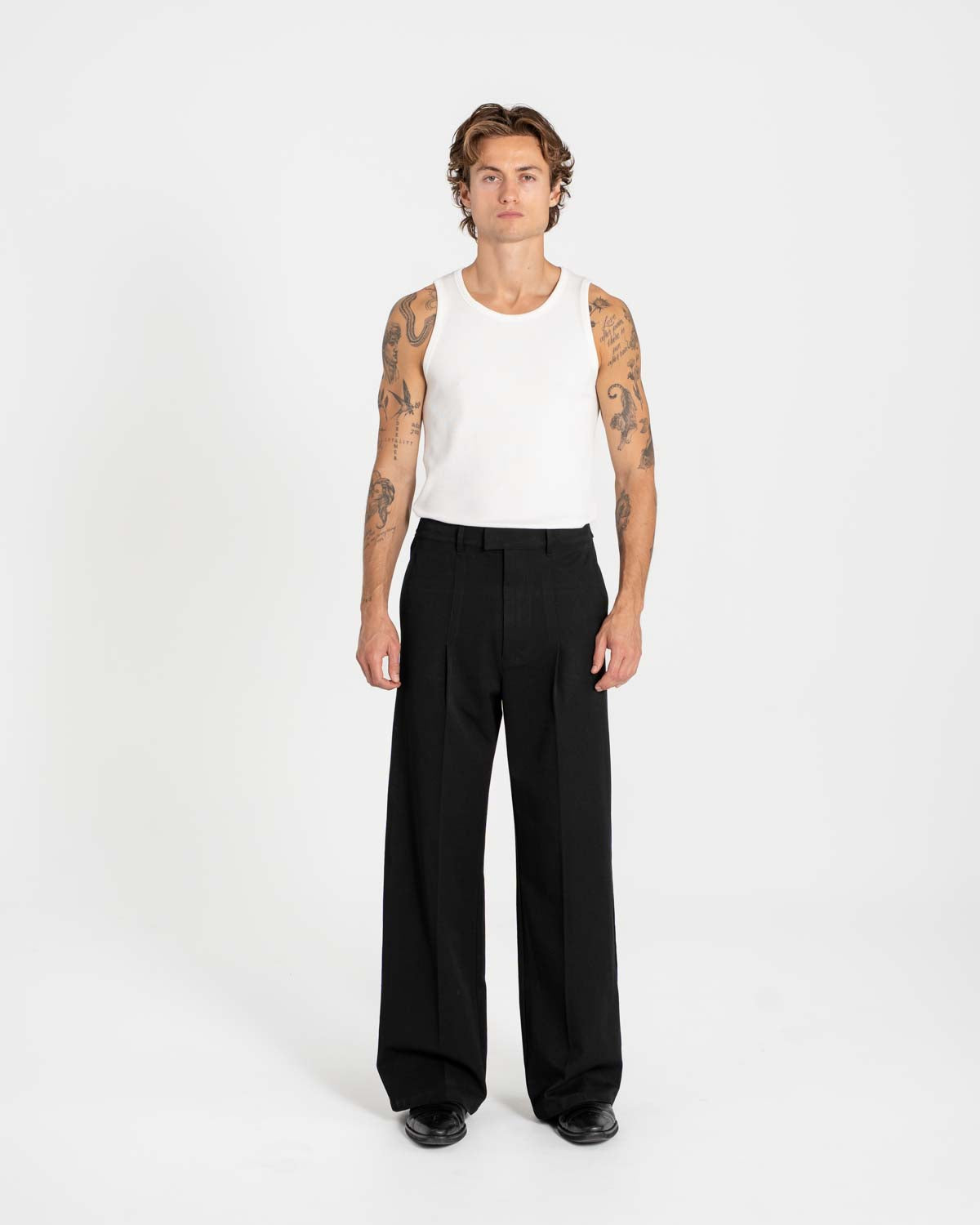 Baggy Suit Pants Black