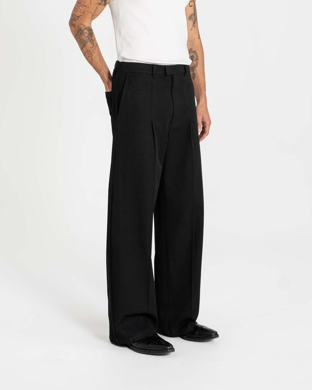 Baggy Suit Pants Black