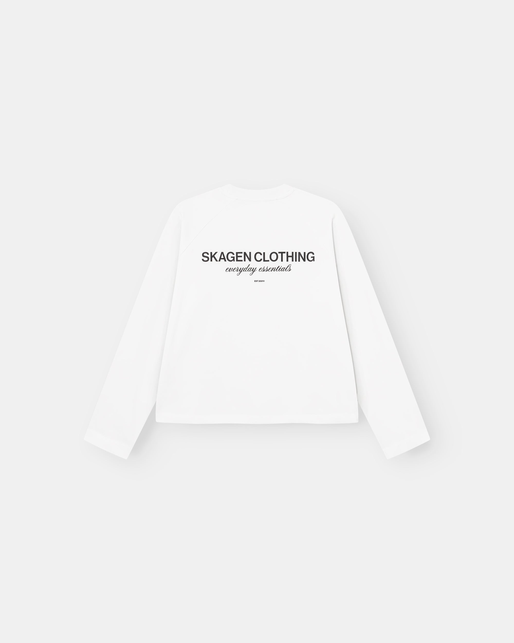 Everyday Essential Raglan Longsleeve White