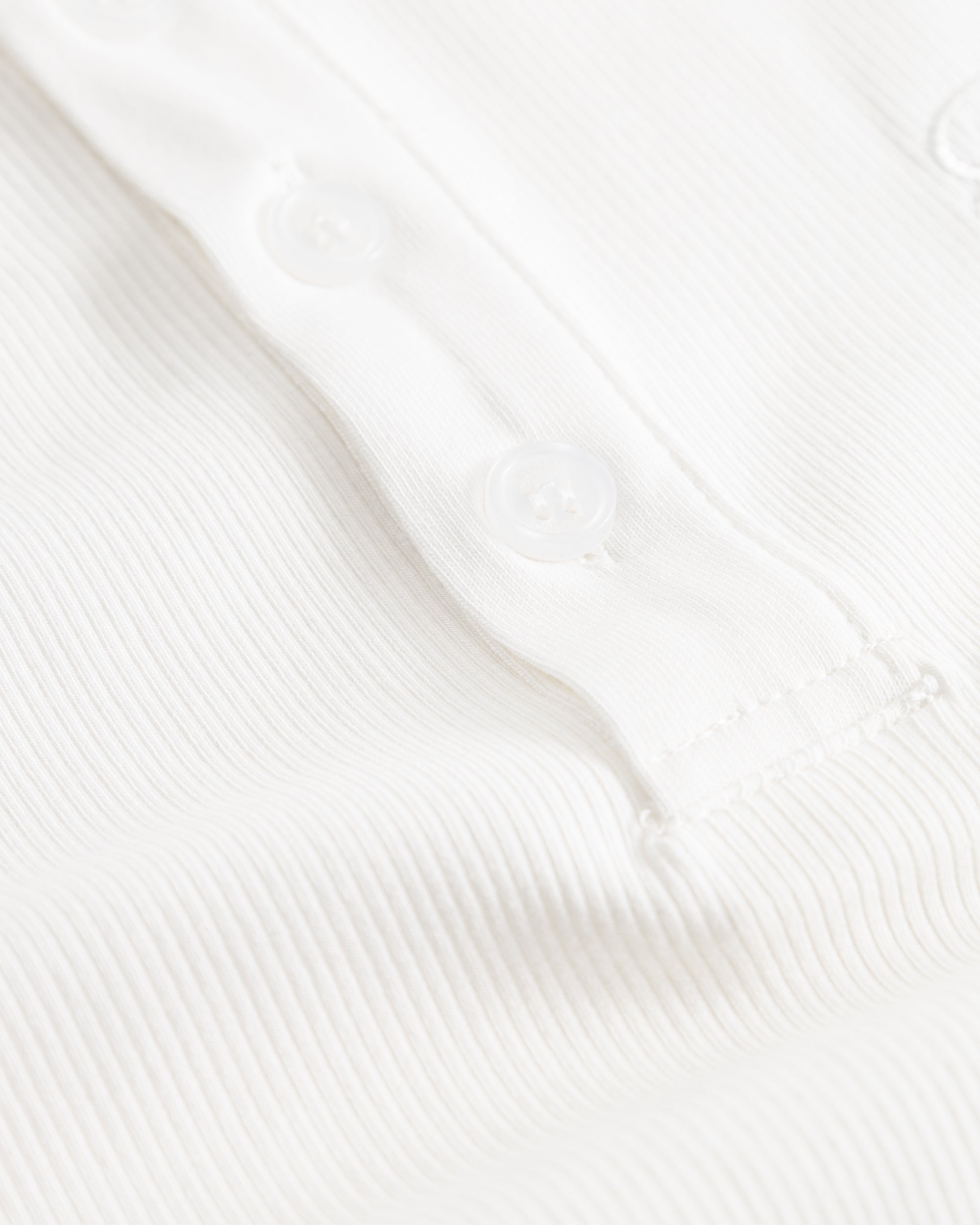 Henley Short Sleeve White