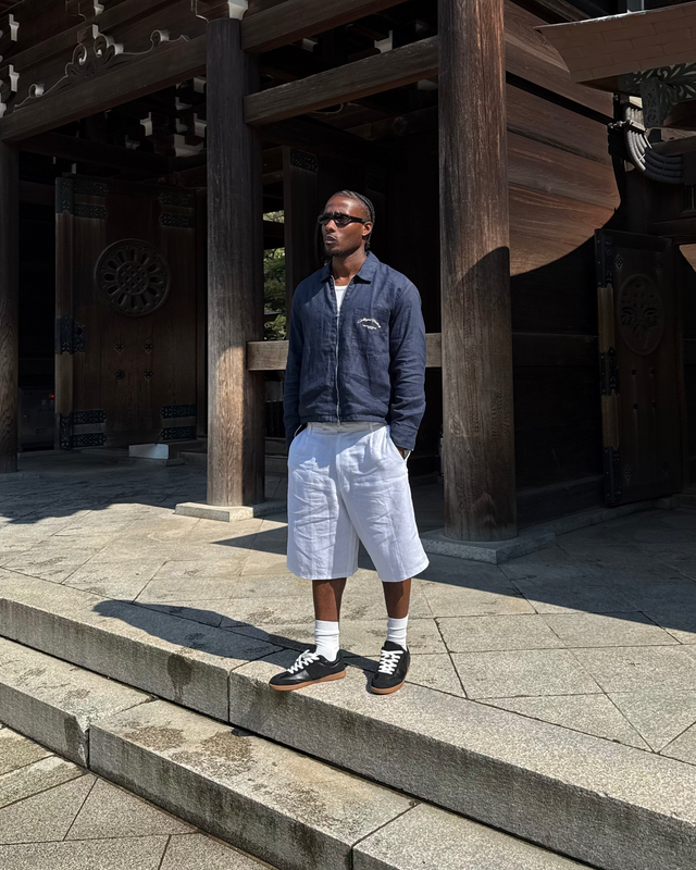 Linen jacket Navy