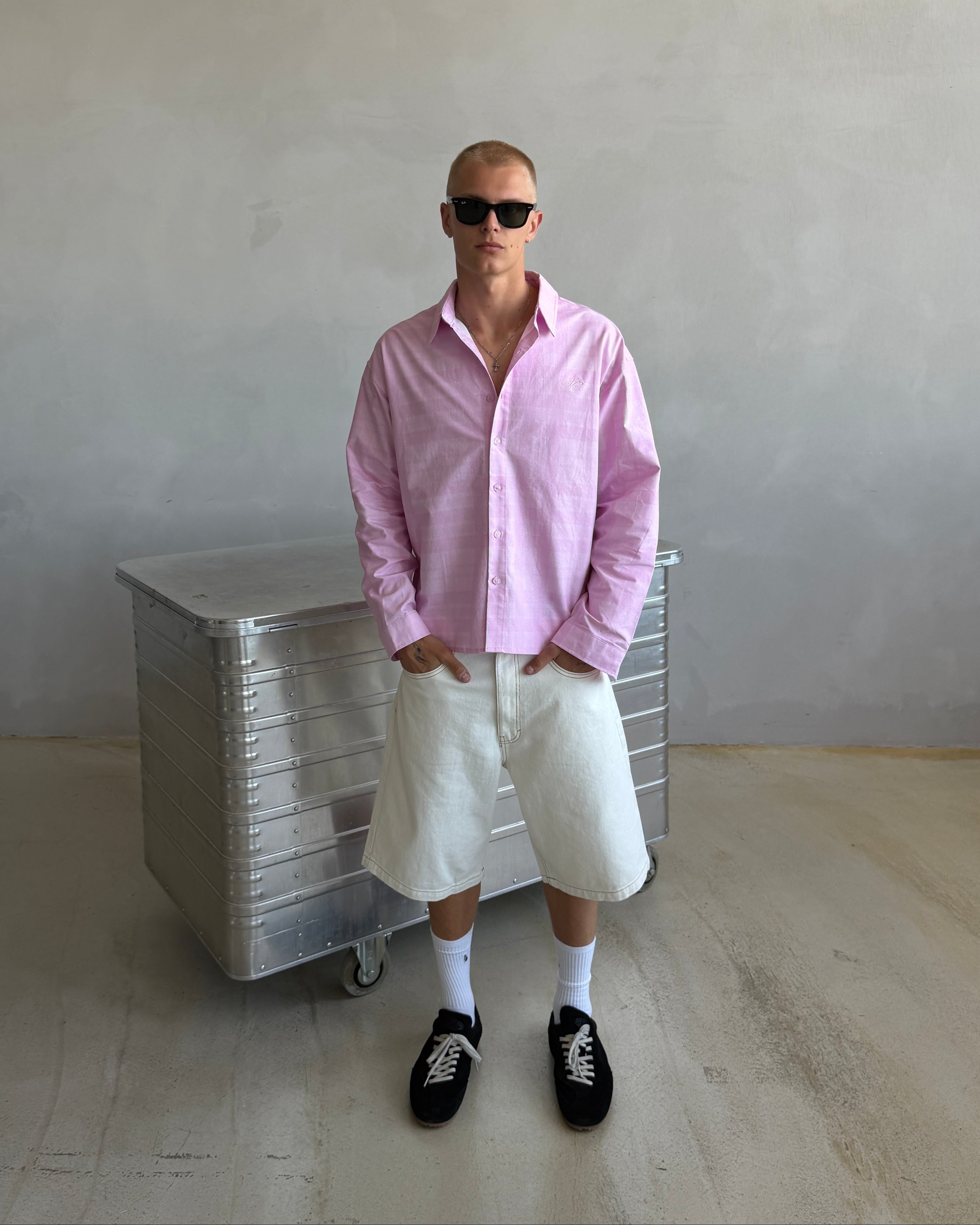 Check Summer Shirt Pink