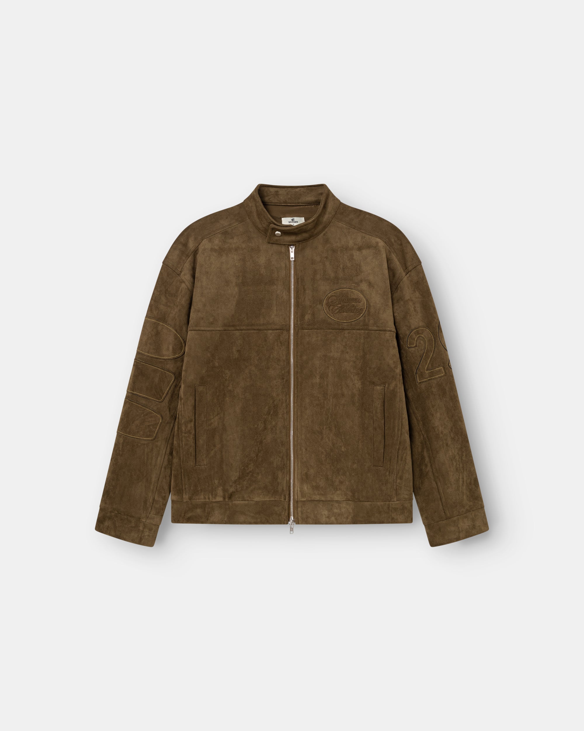 Suede Jacket Moss Green