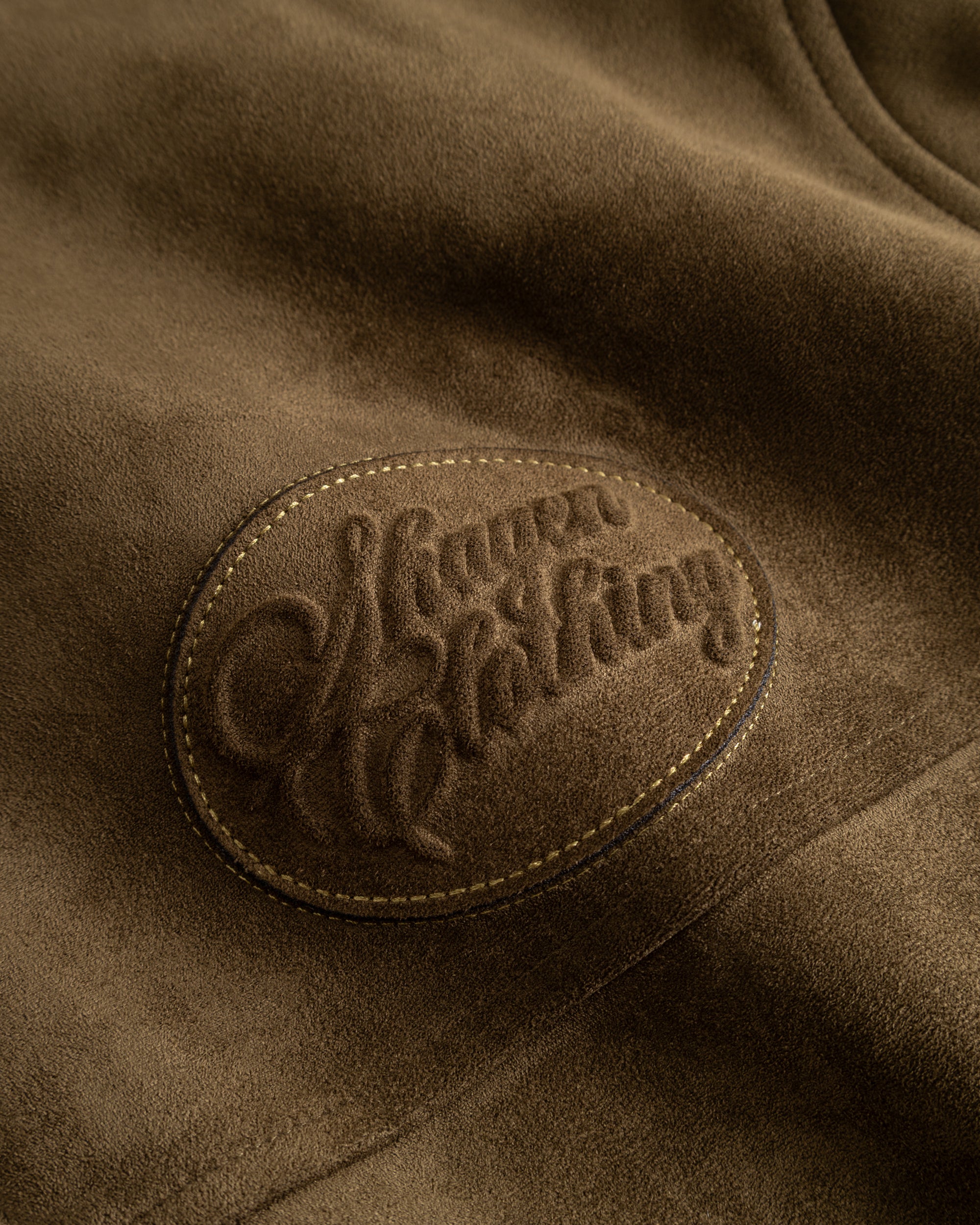 Suede Jacket Moss Green