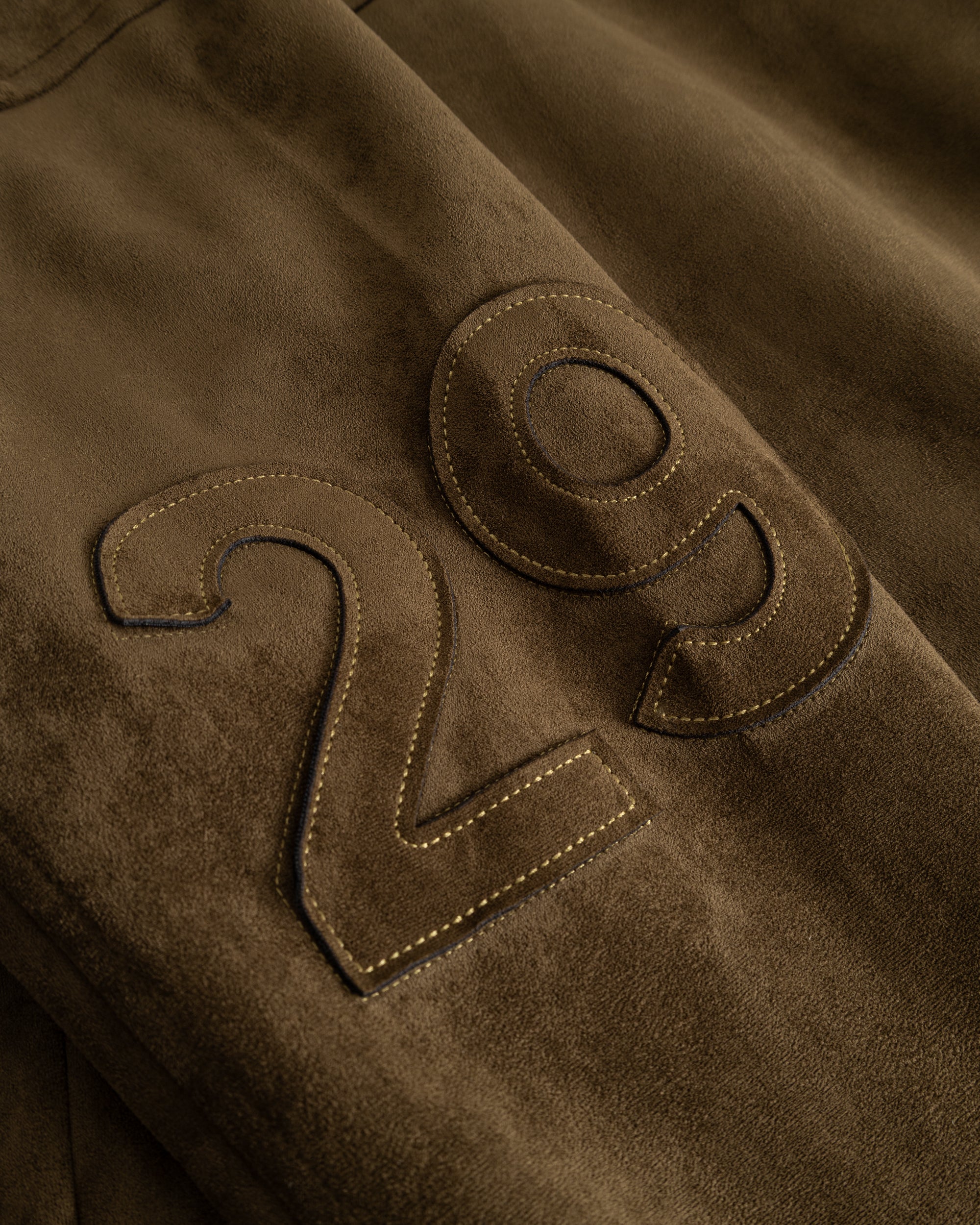 Suede Jacket Moss Green