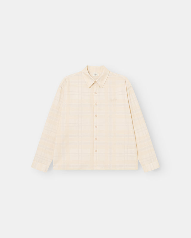 Check Summer Shirt Beige