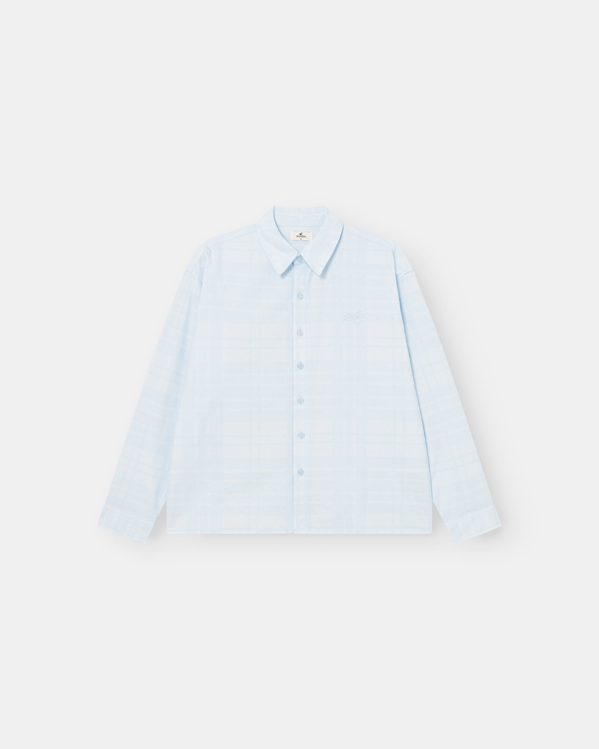 Check Summer Shirt Light Blue