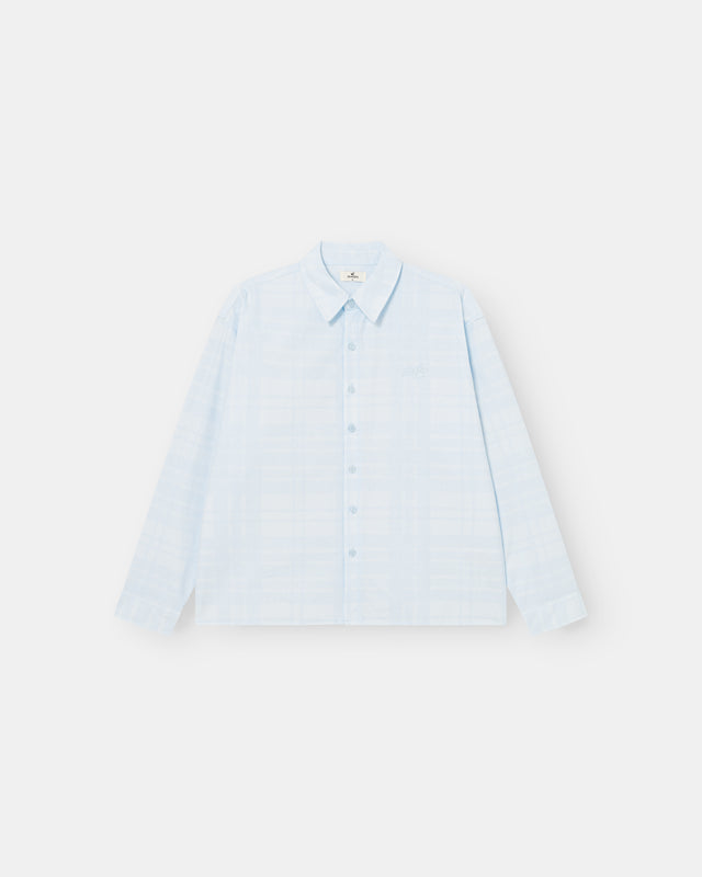 Check Summer Shirt Light Blue