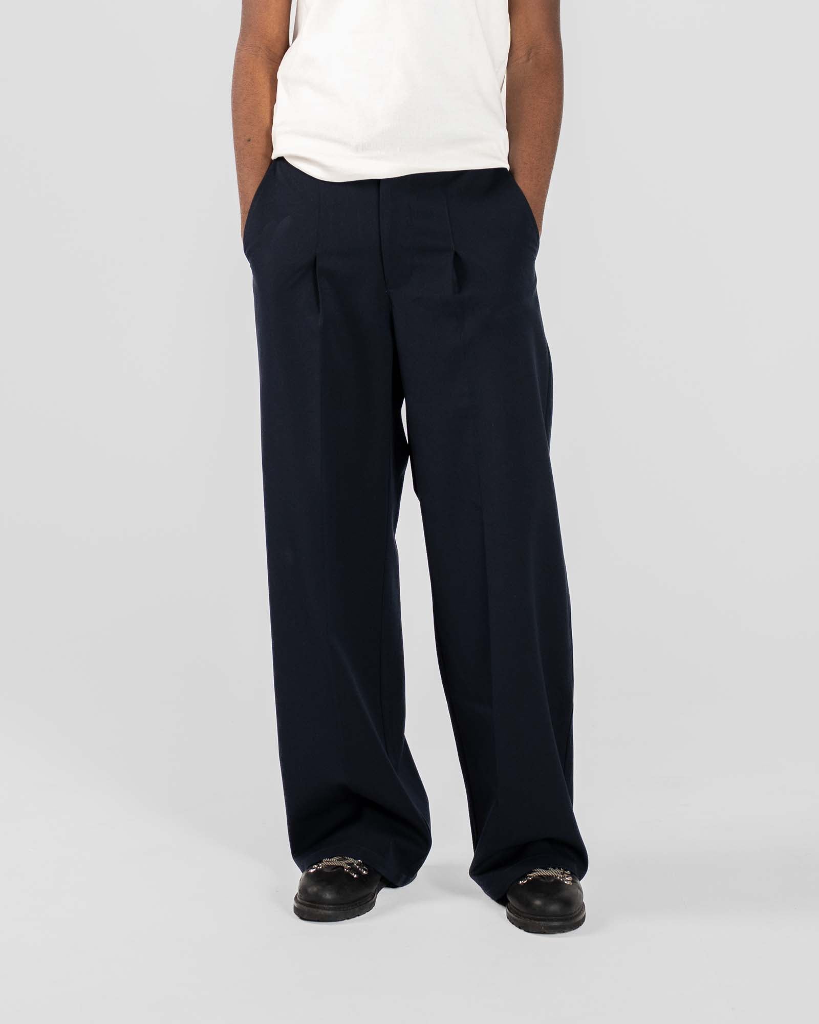Baggy Suit Pants Navy