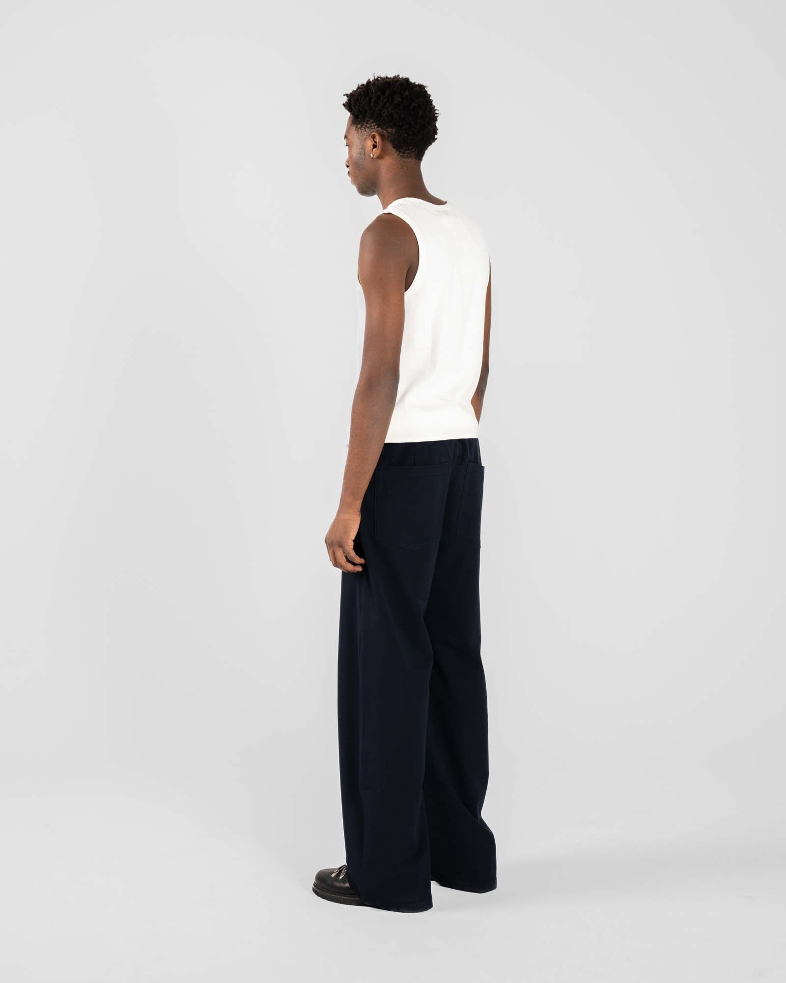 Baggy Suit Pants Navy
