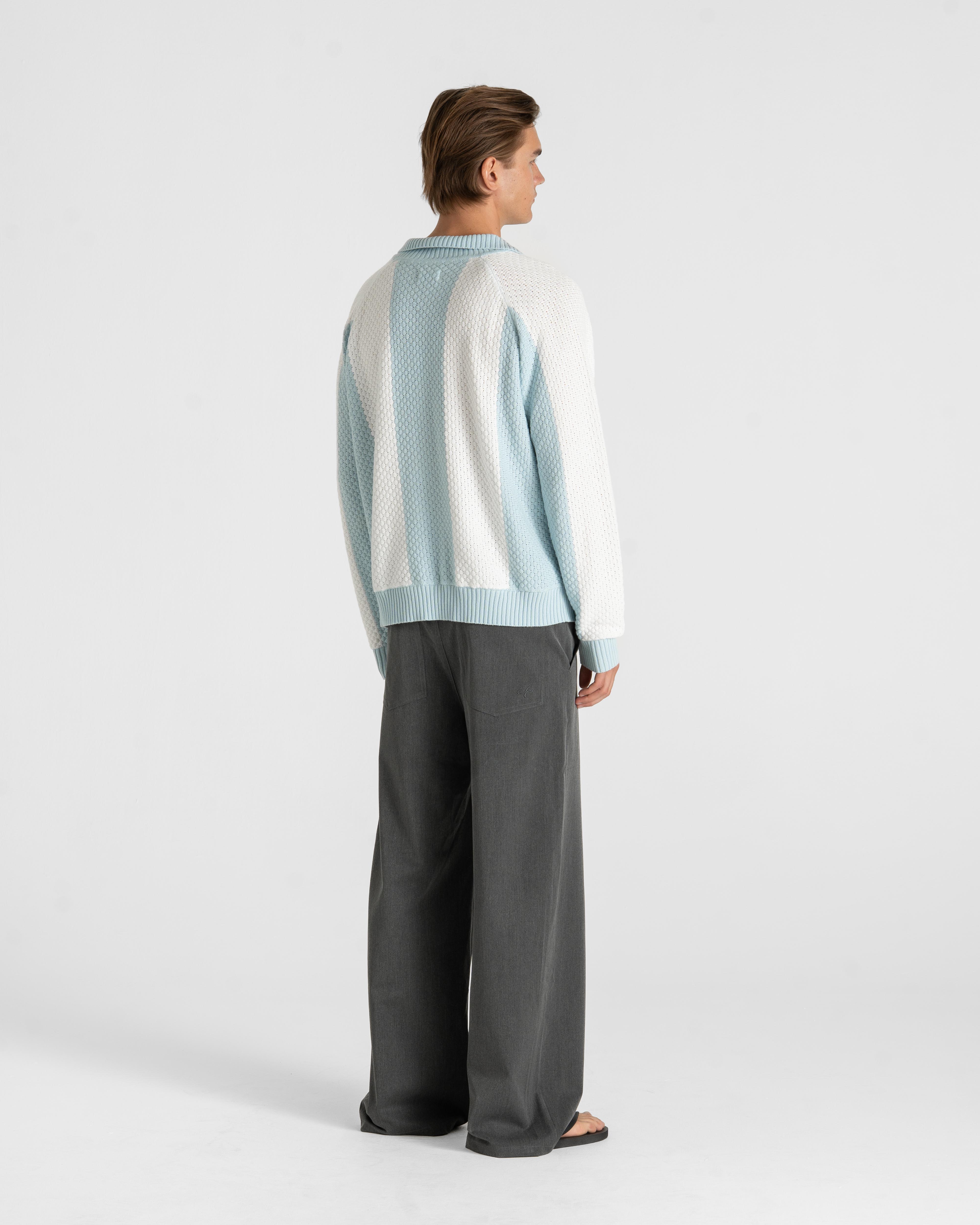 SC Football Knit Light Blue/white
