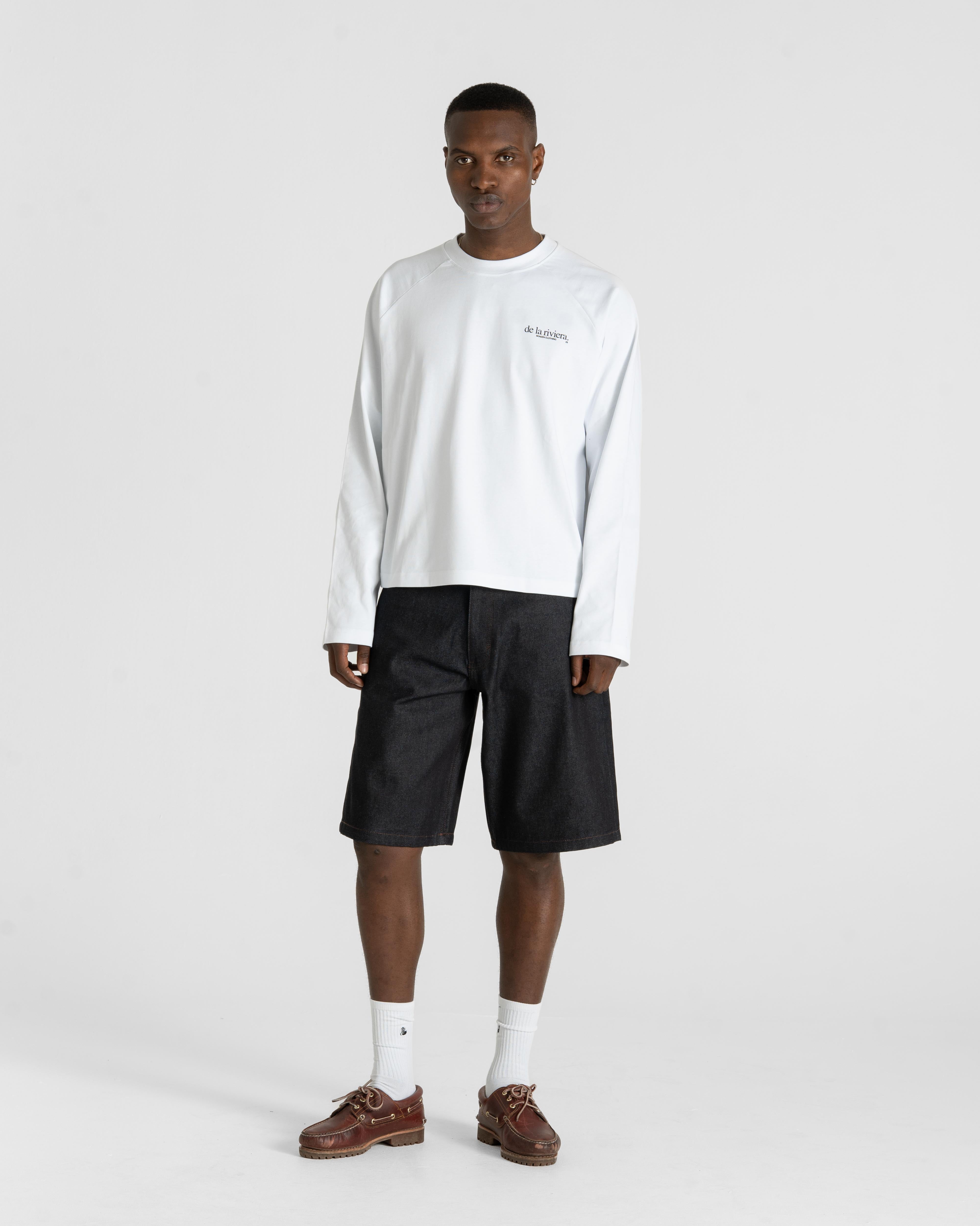 Raw Selvedge Jorts Darkwash