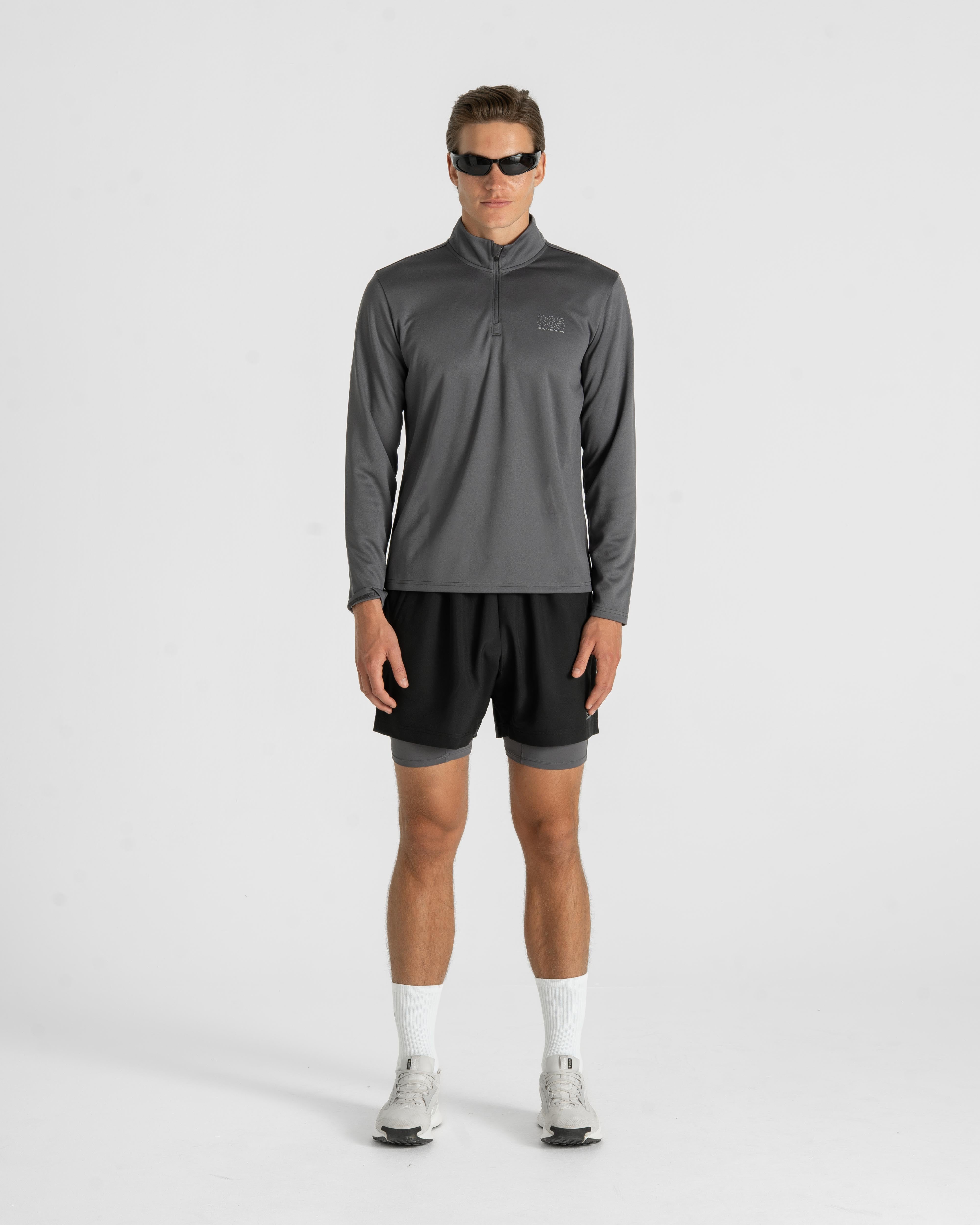 365 Half Zip Grey