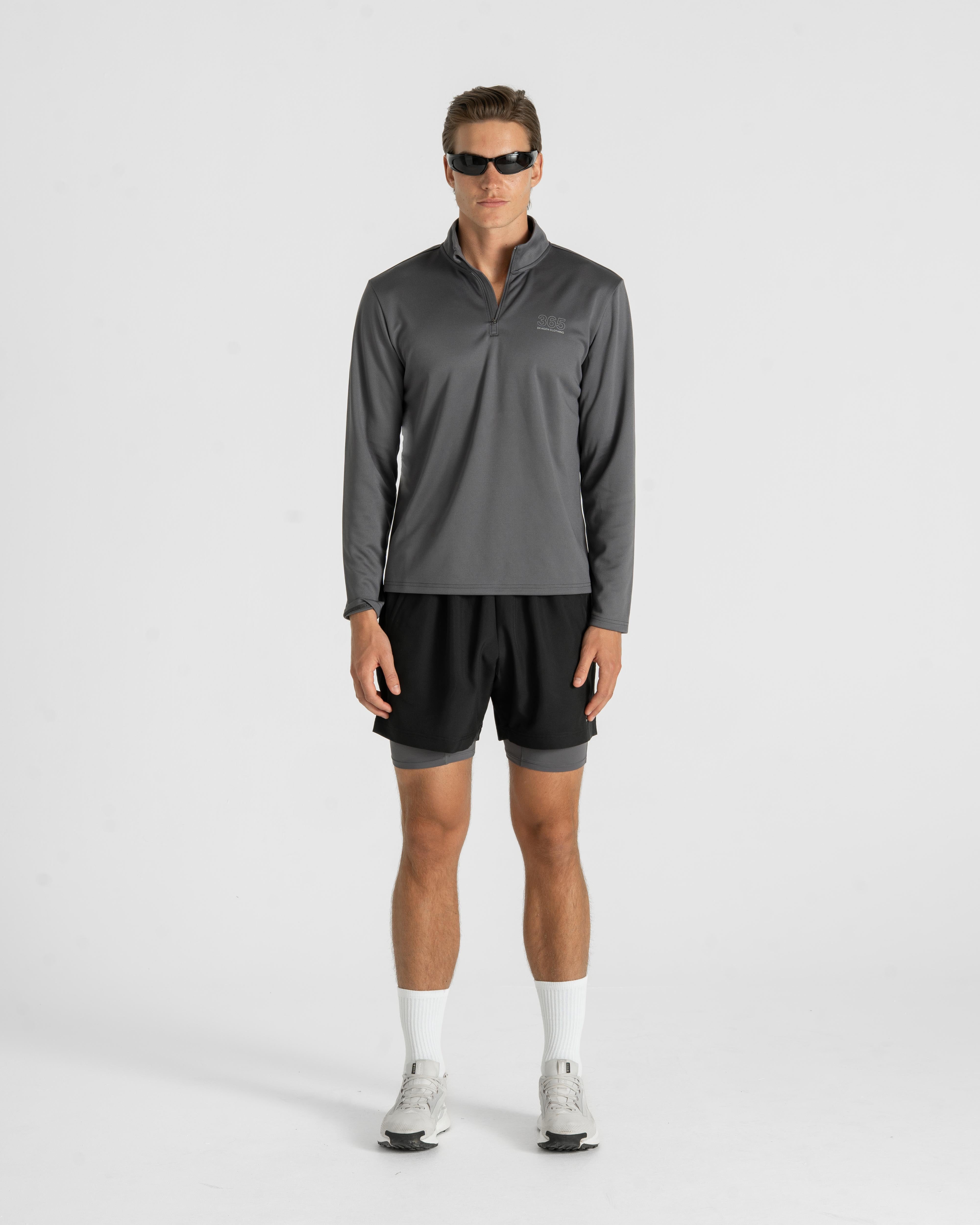 365 Half Zip Grey