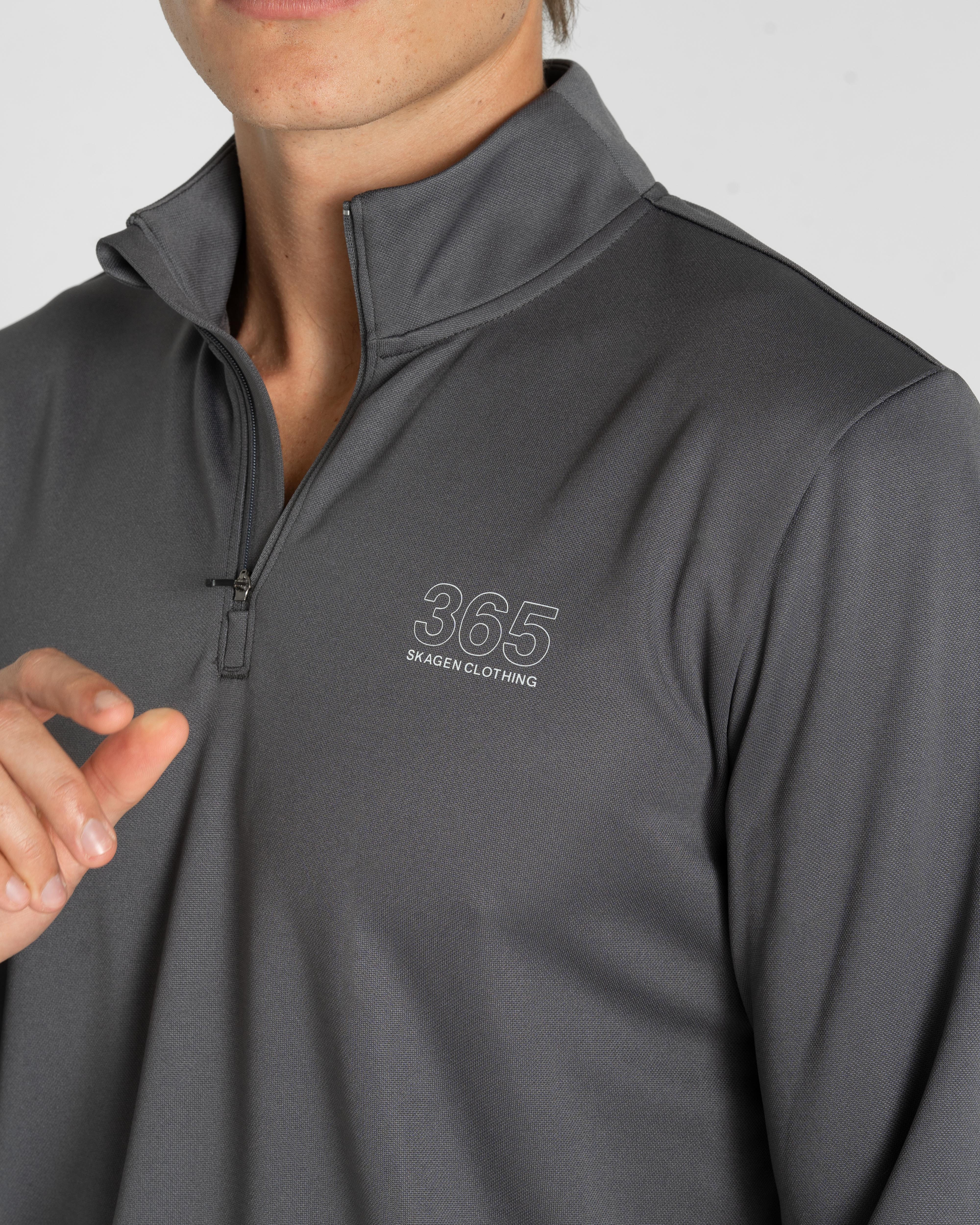 365 Half Zip Grey