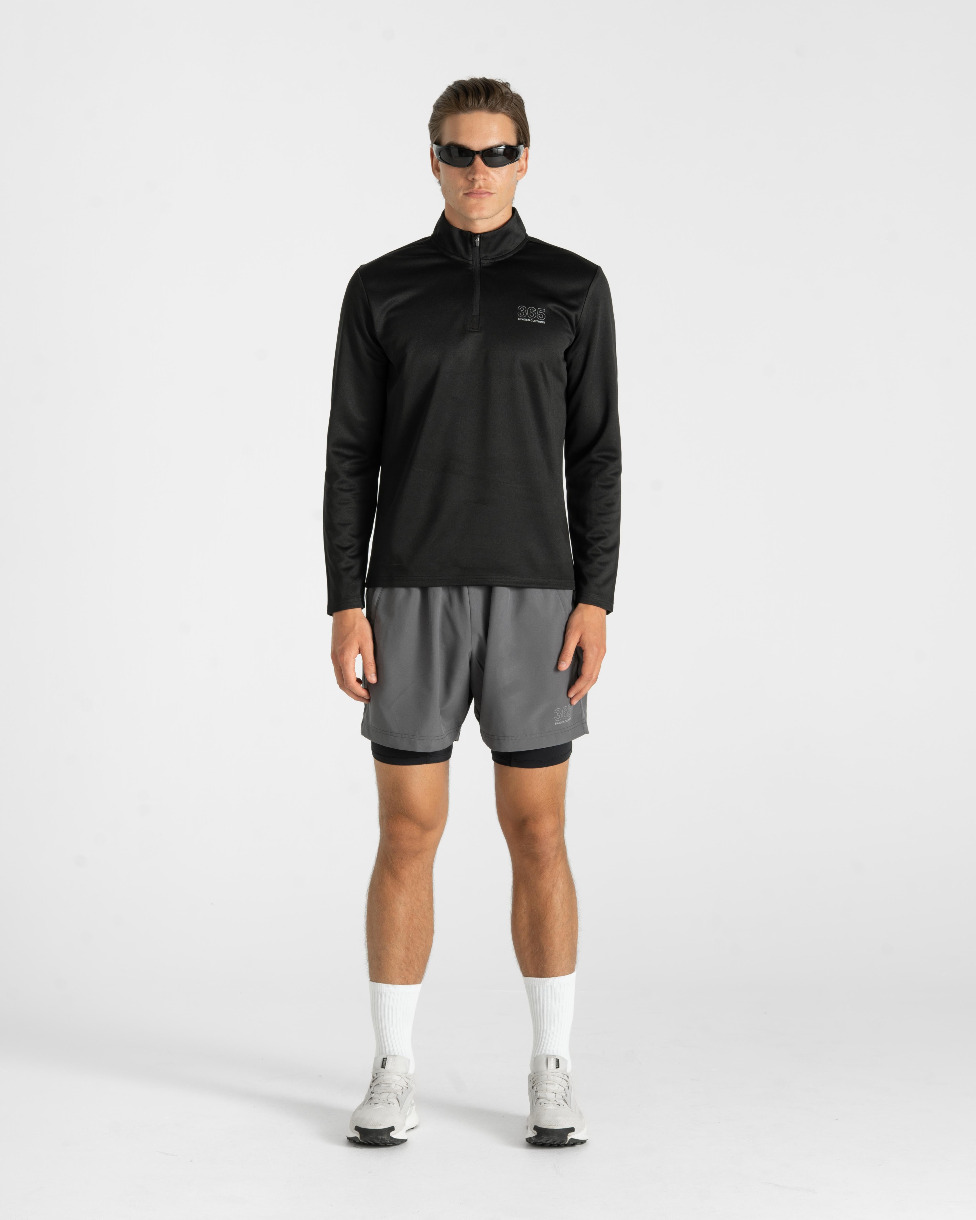 365 Half Zip Black