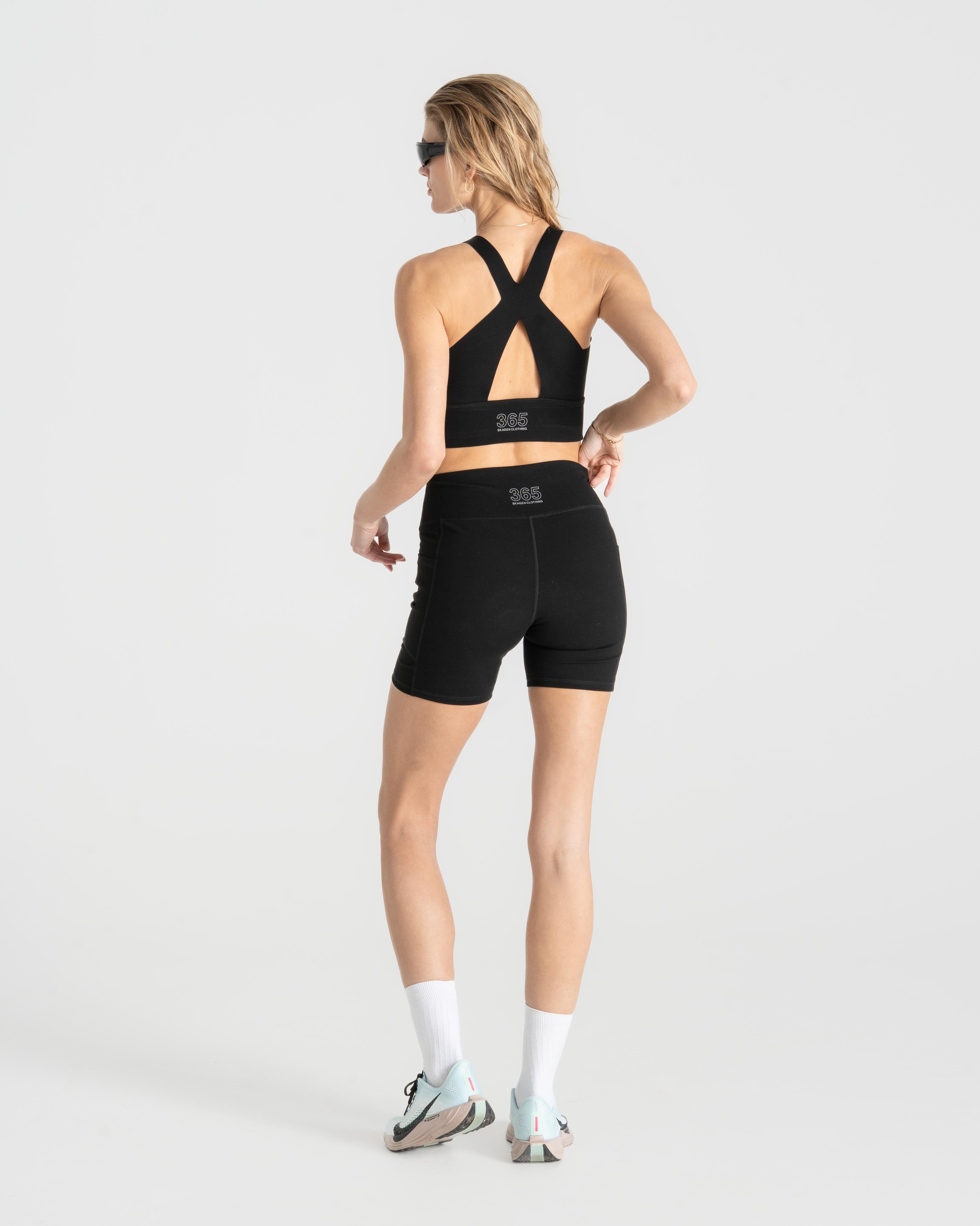 365 Womens Half-Thights Black