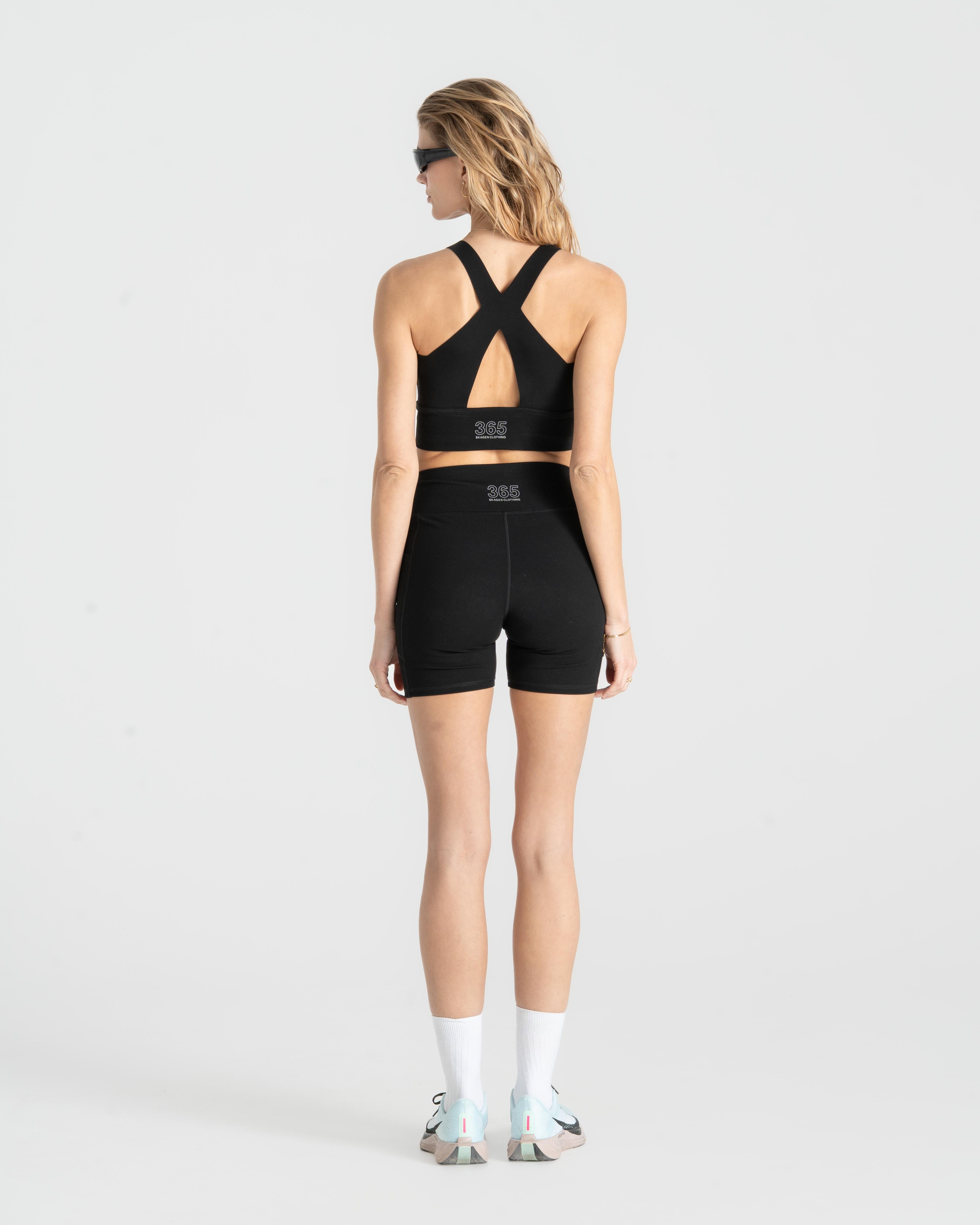 365 Womens Half-Thights Black