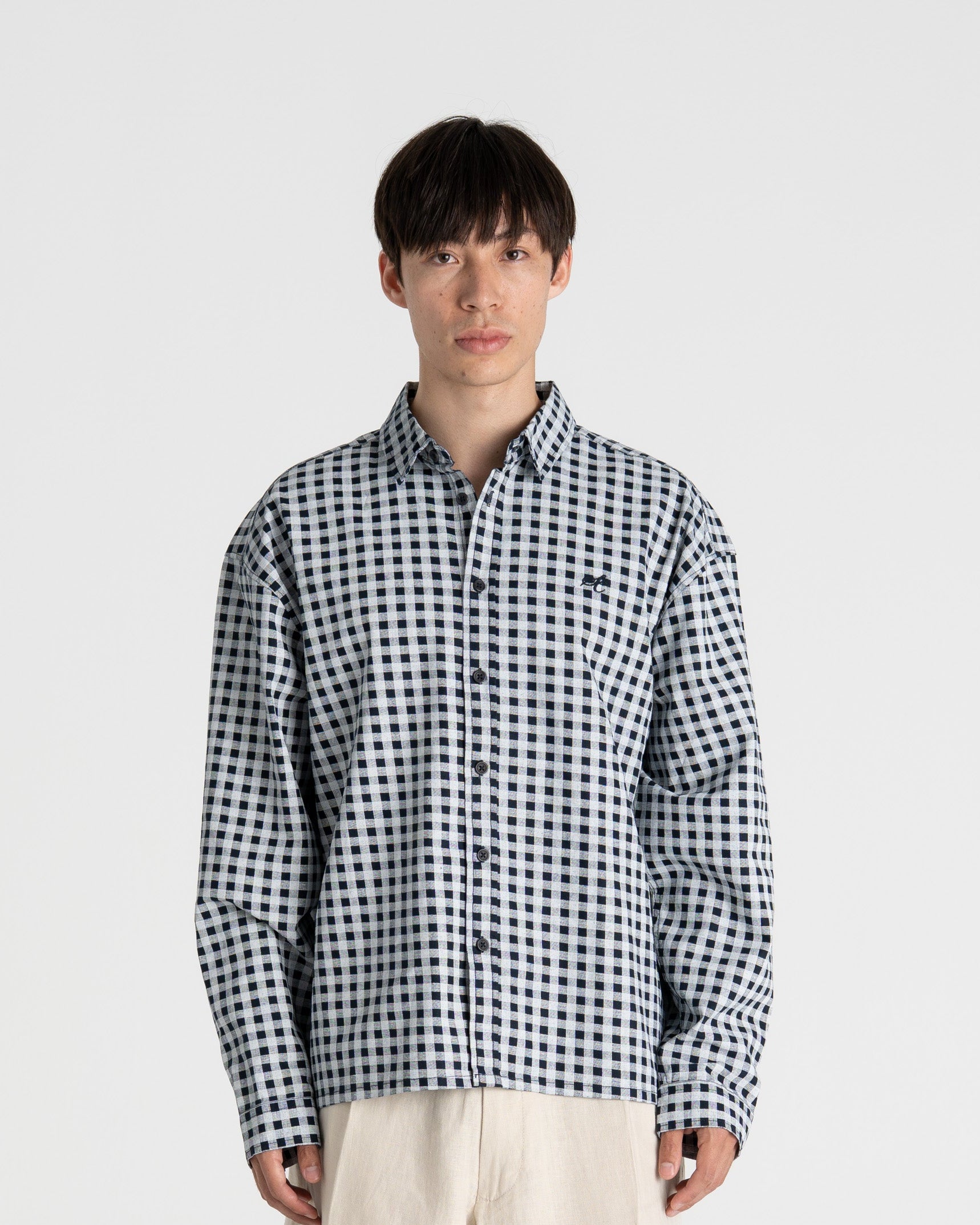 Checked Shirt Navy