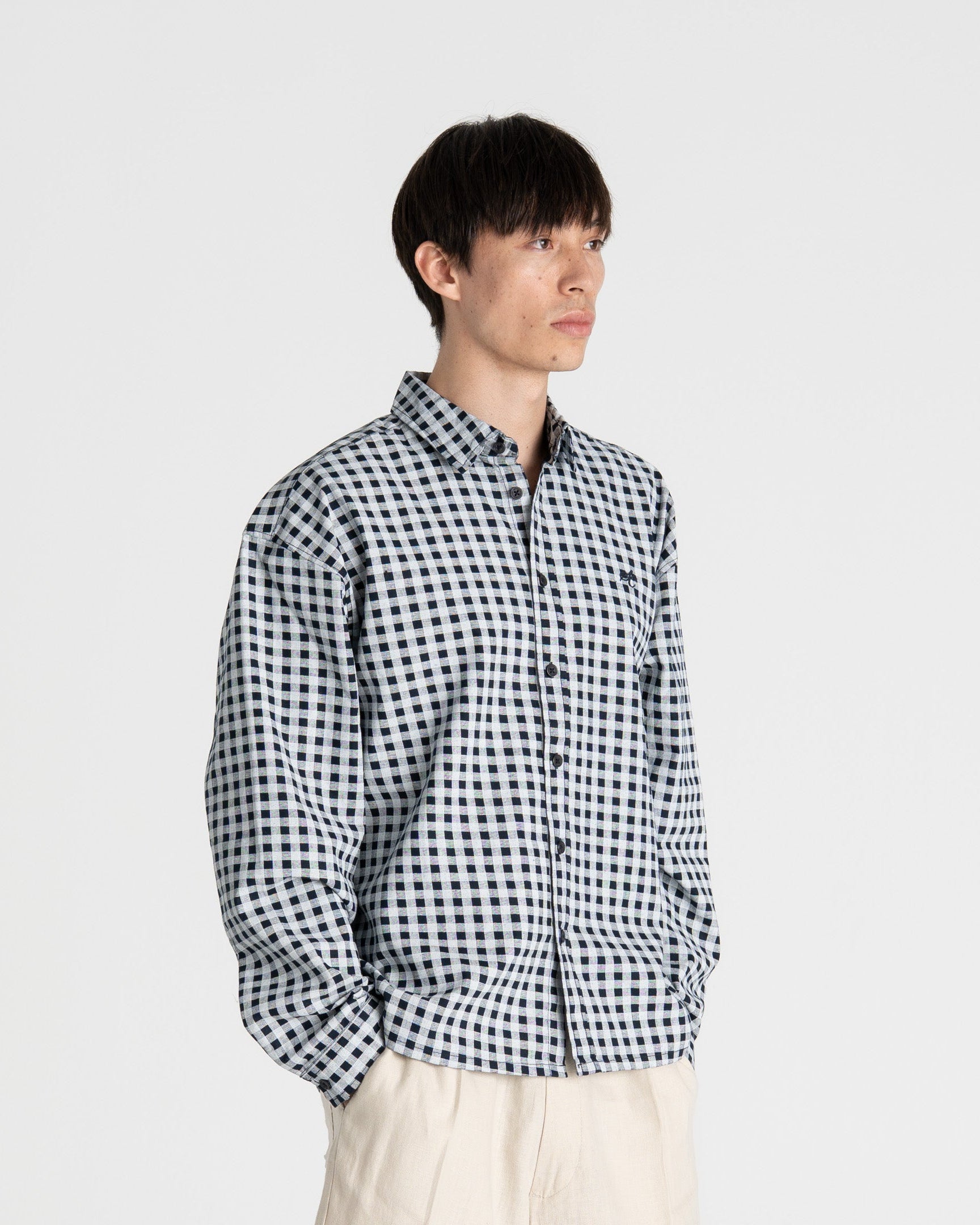 Checked Shirt Navy