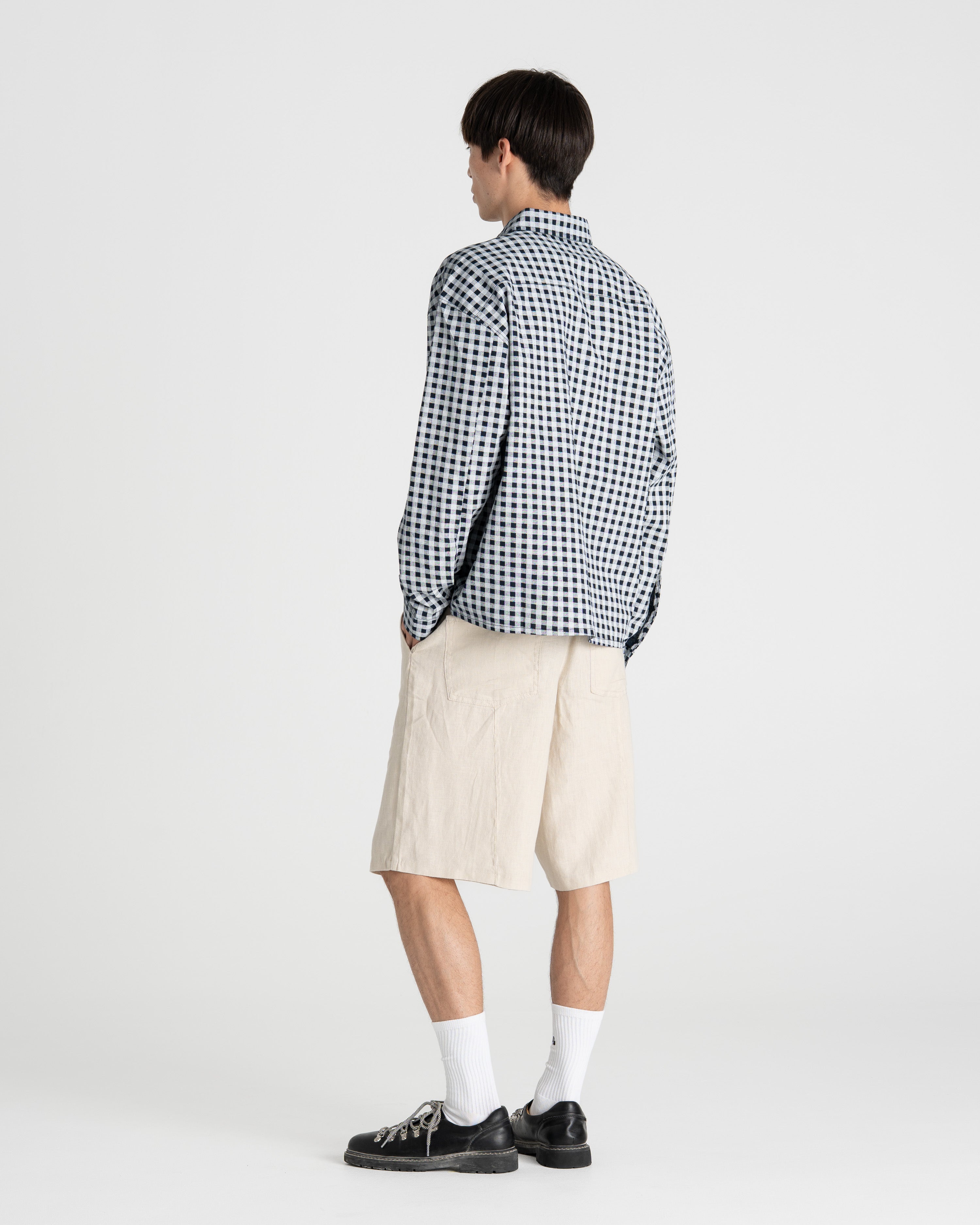 Checked Shirt Navy