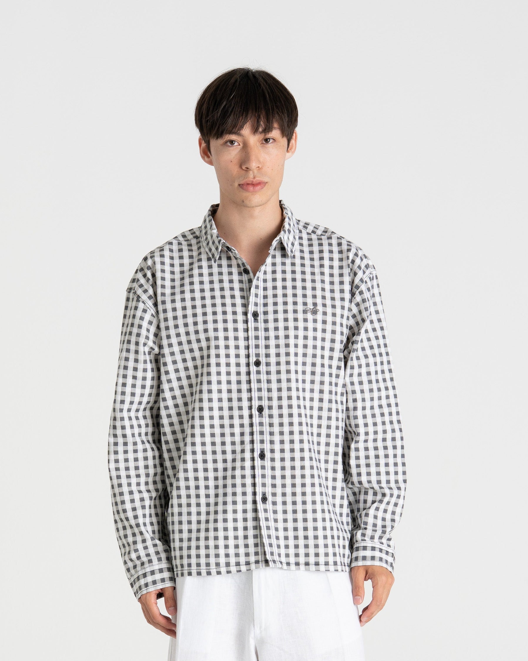 Checked Shirt Black