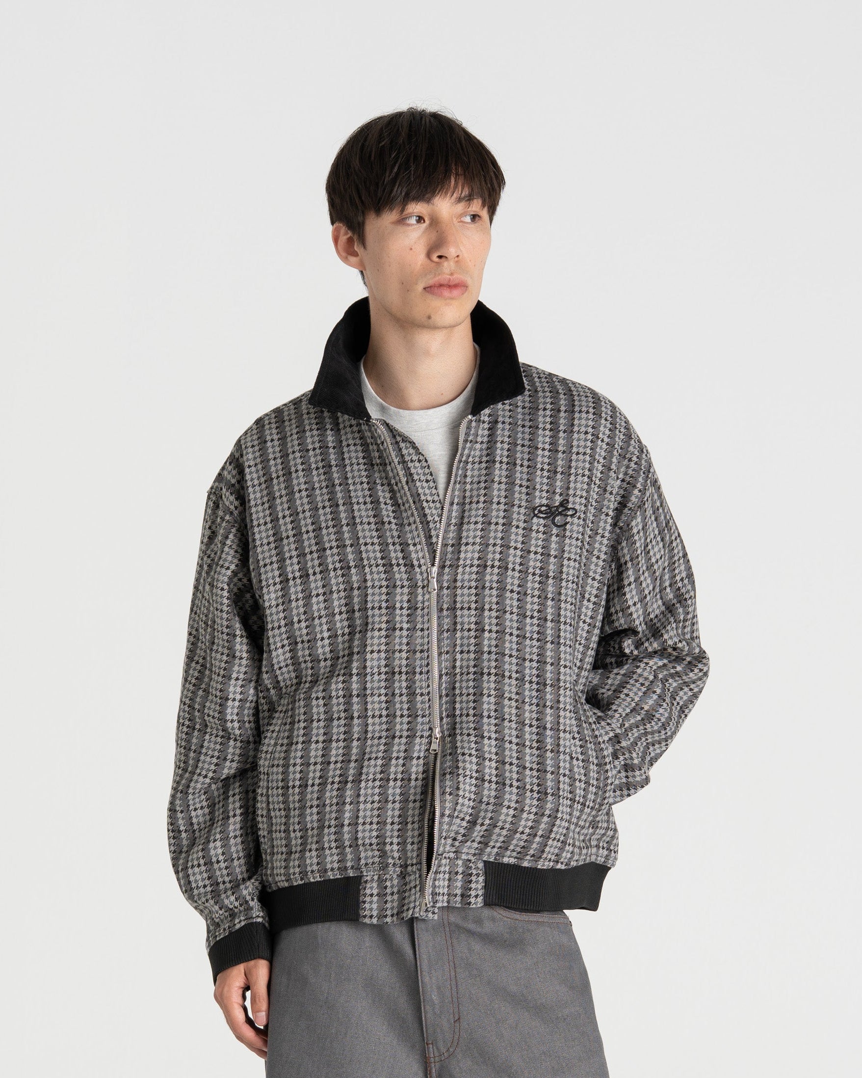 Houndstooth Jacket Black