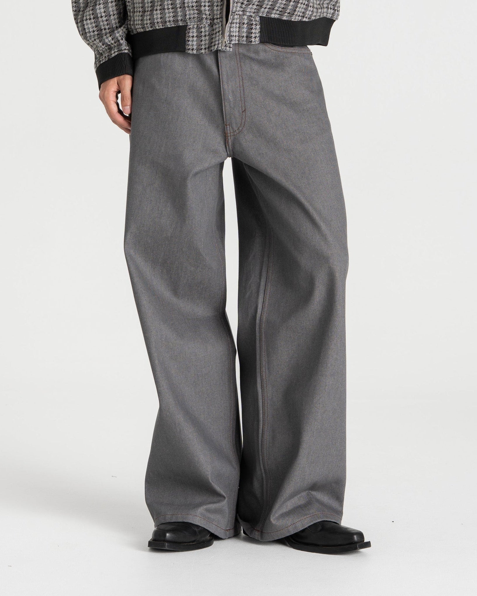 Raw Selvedge Denim Jeans grey