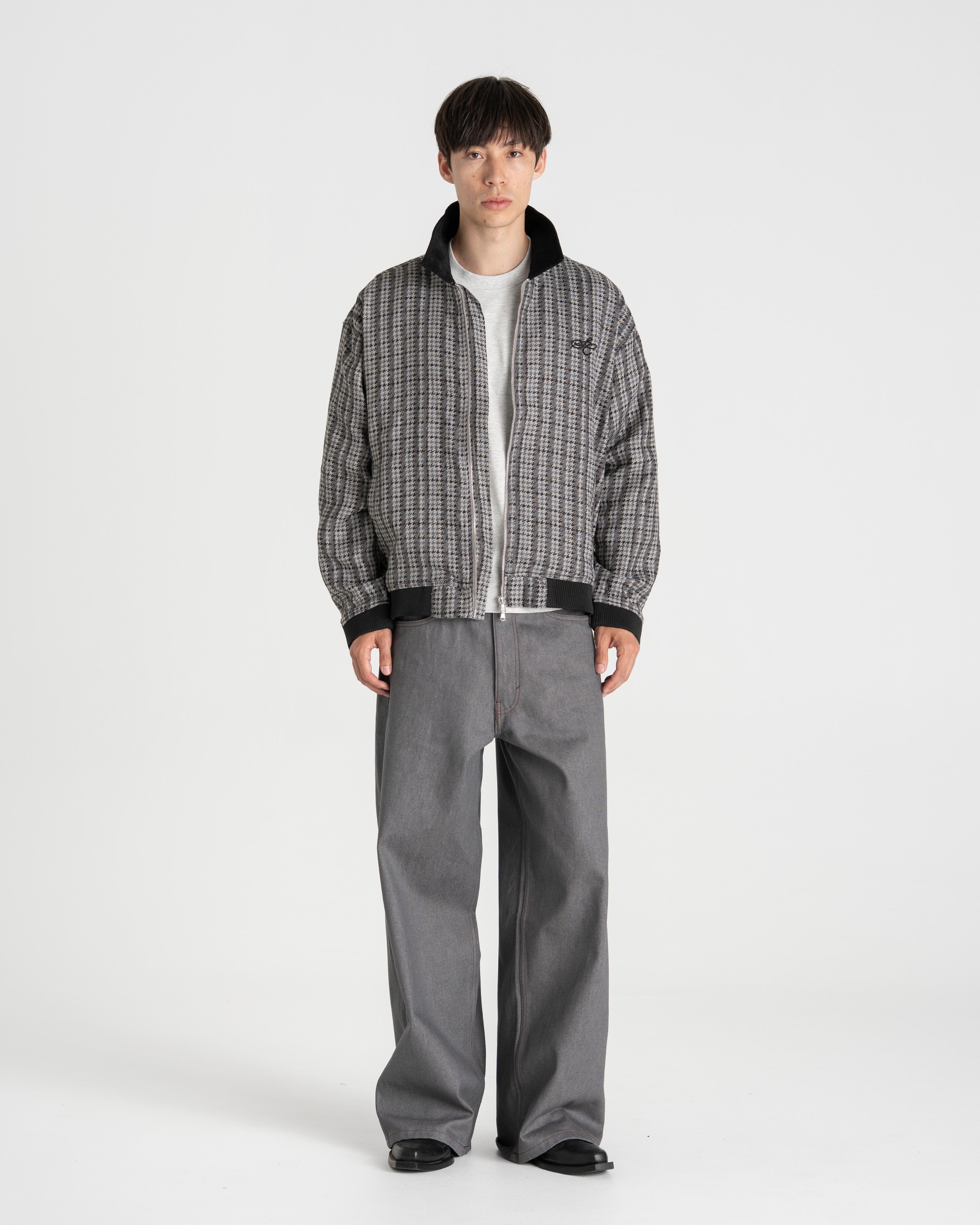 Houndstooth Jacket Black