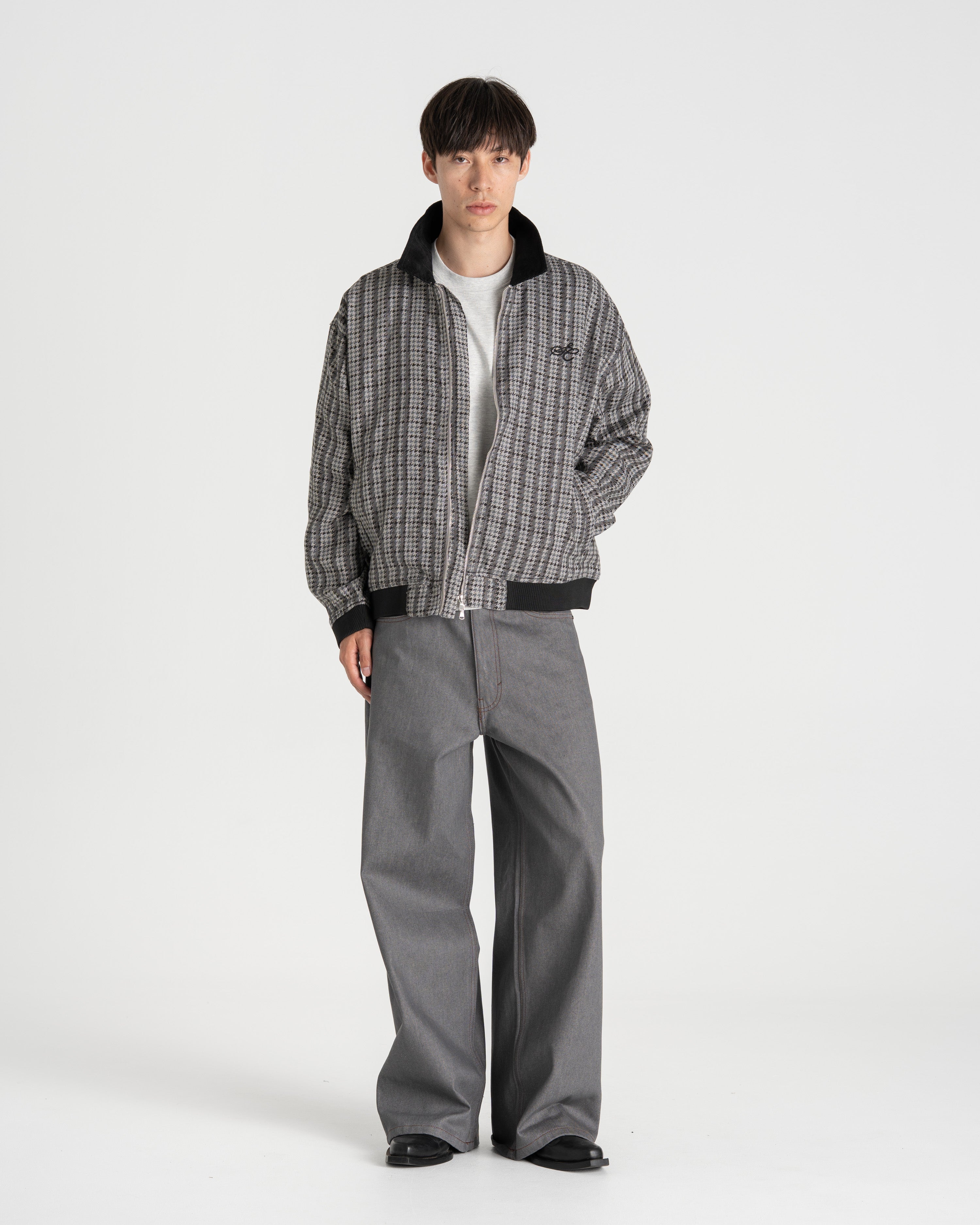 Houndstooth Jacket Black