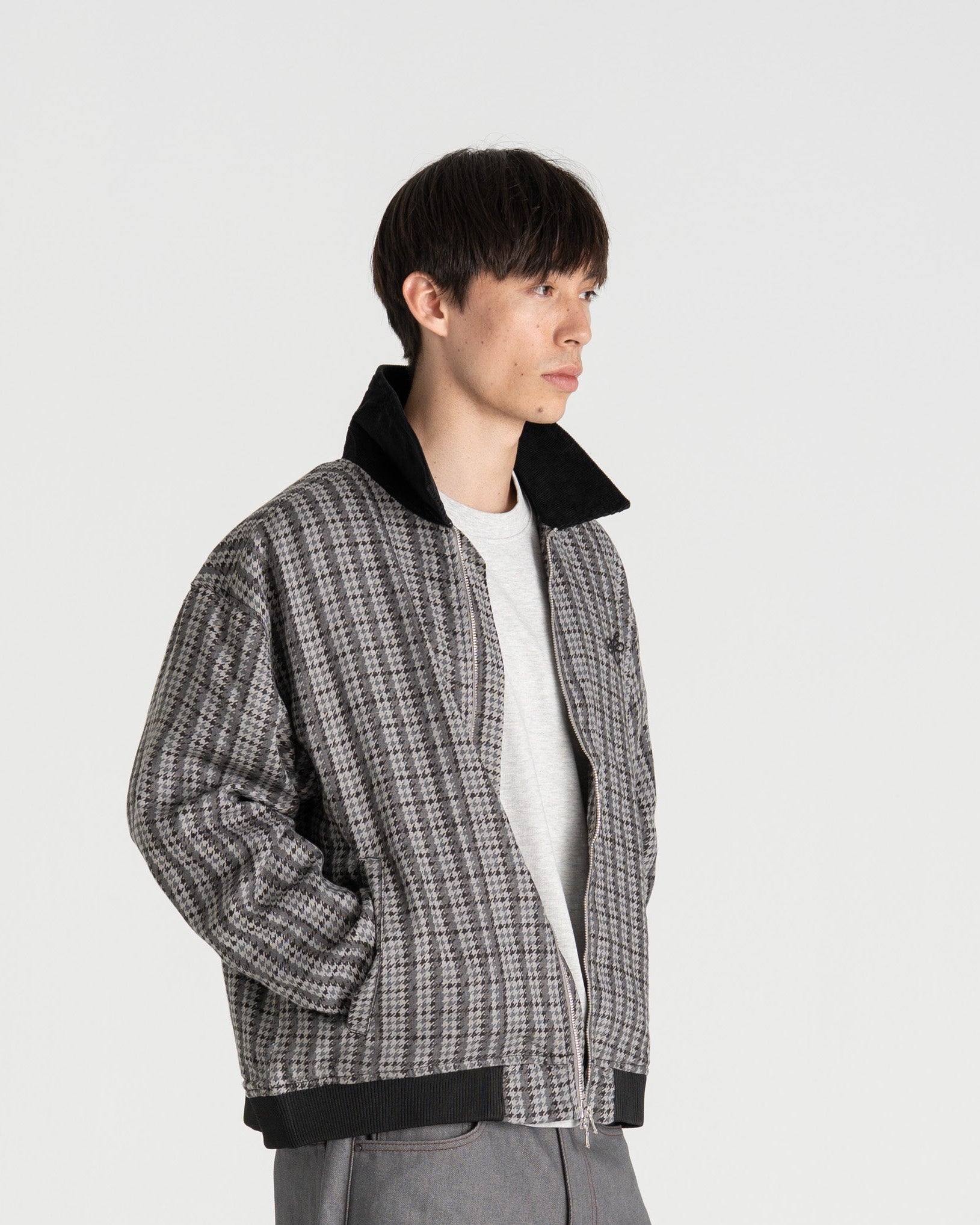 Houndstooth Jacket Black