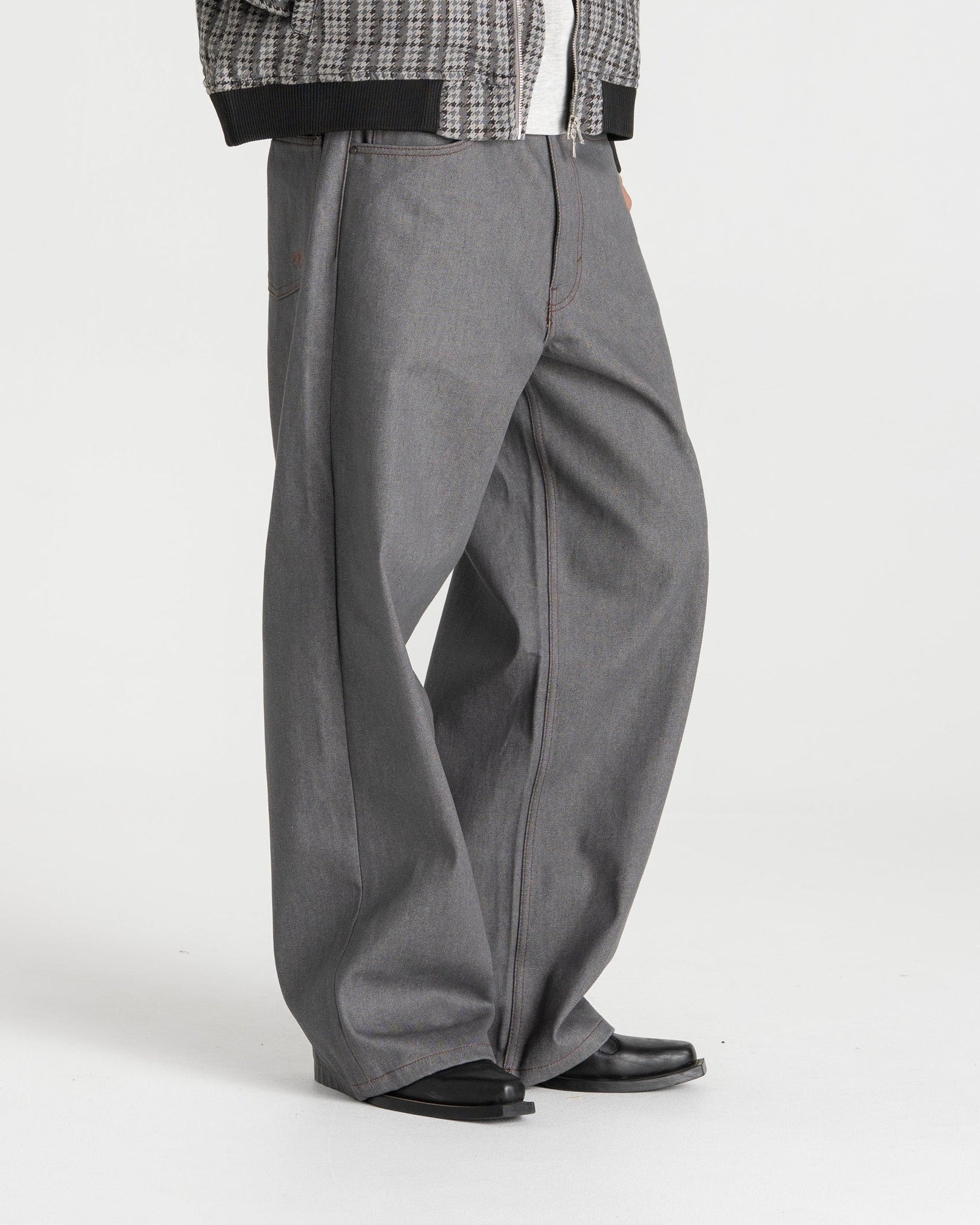 Raw Selvedge Denim Jeans grey