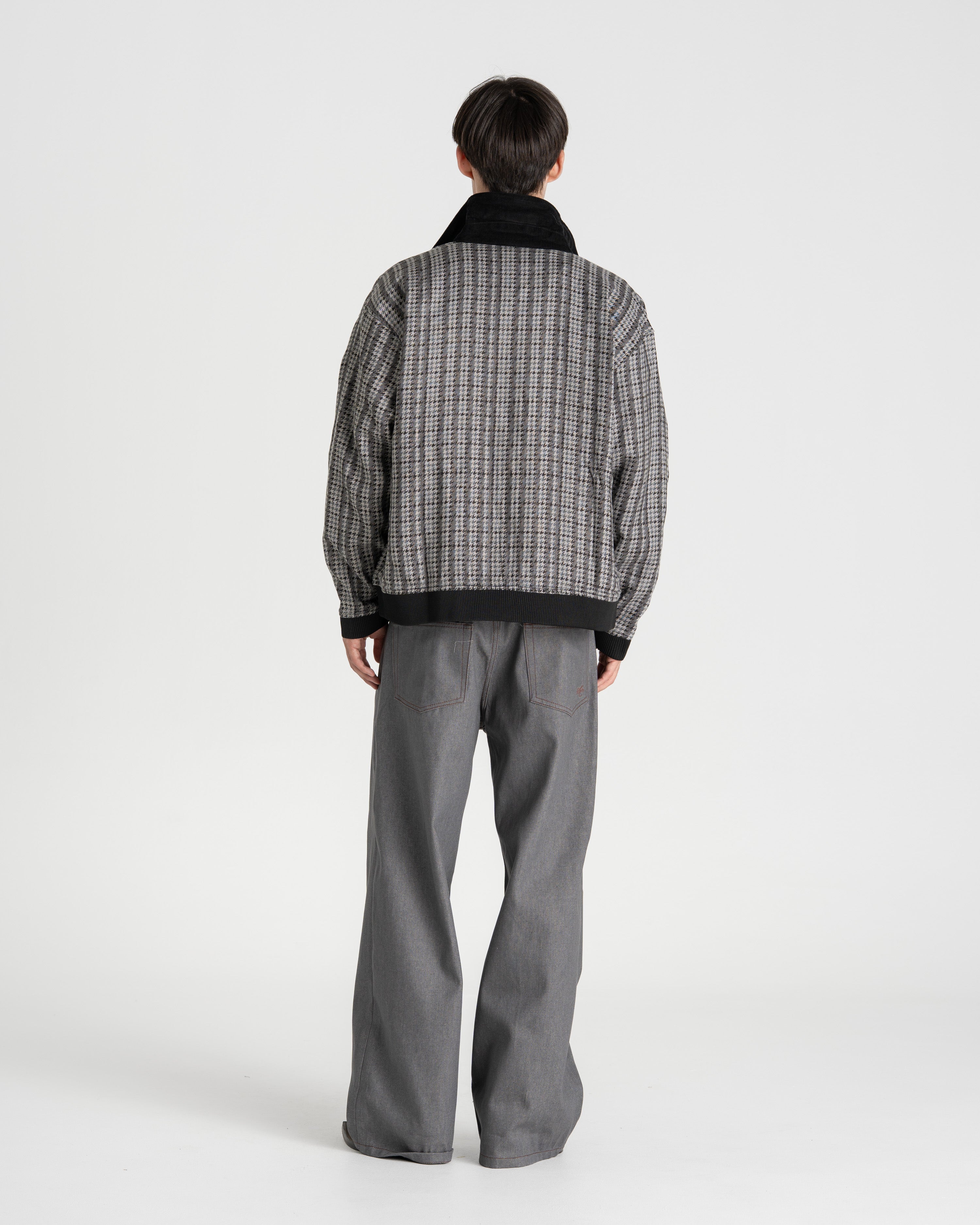 Houndstooth Jacket Black