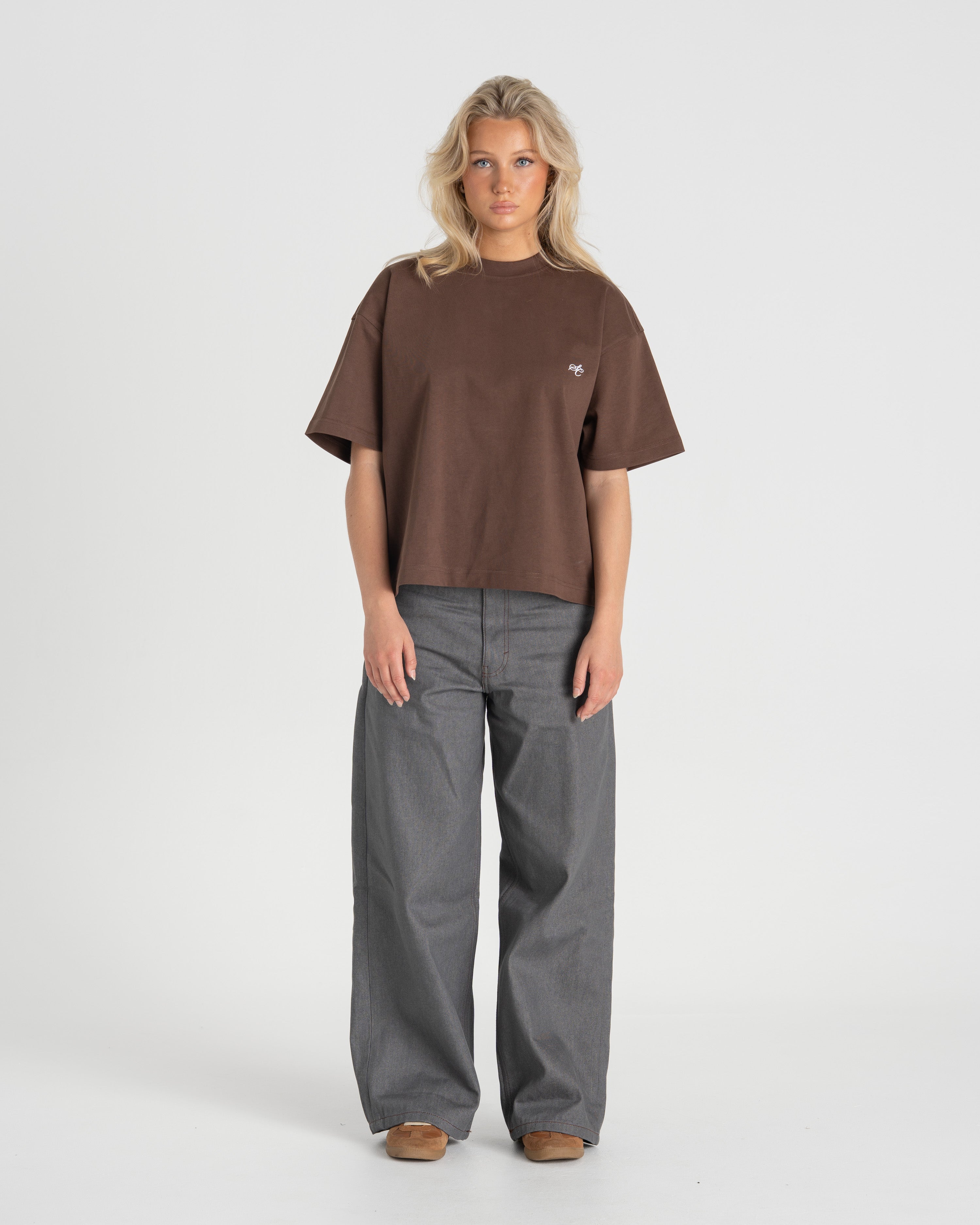 SC Logo T-shirt Brown