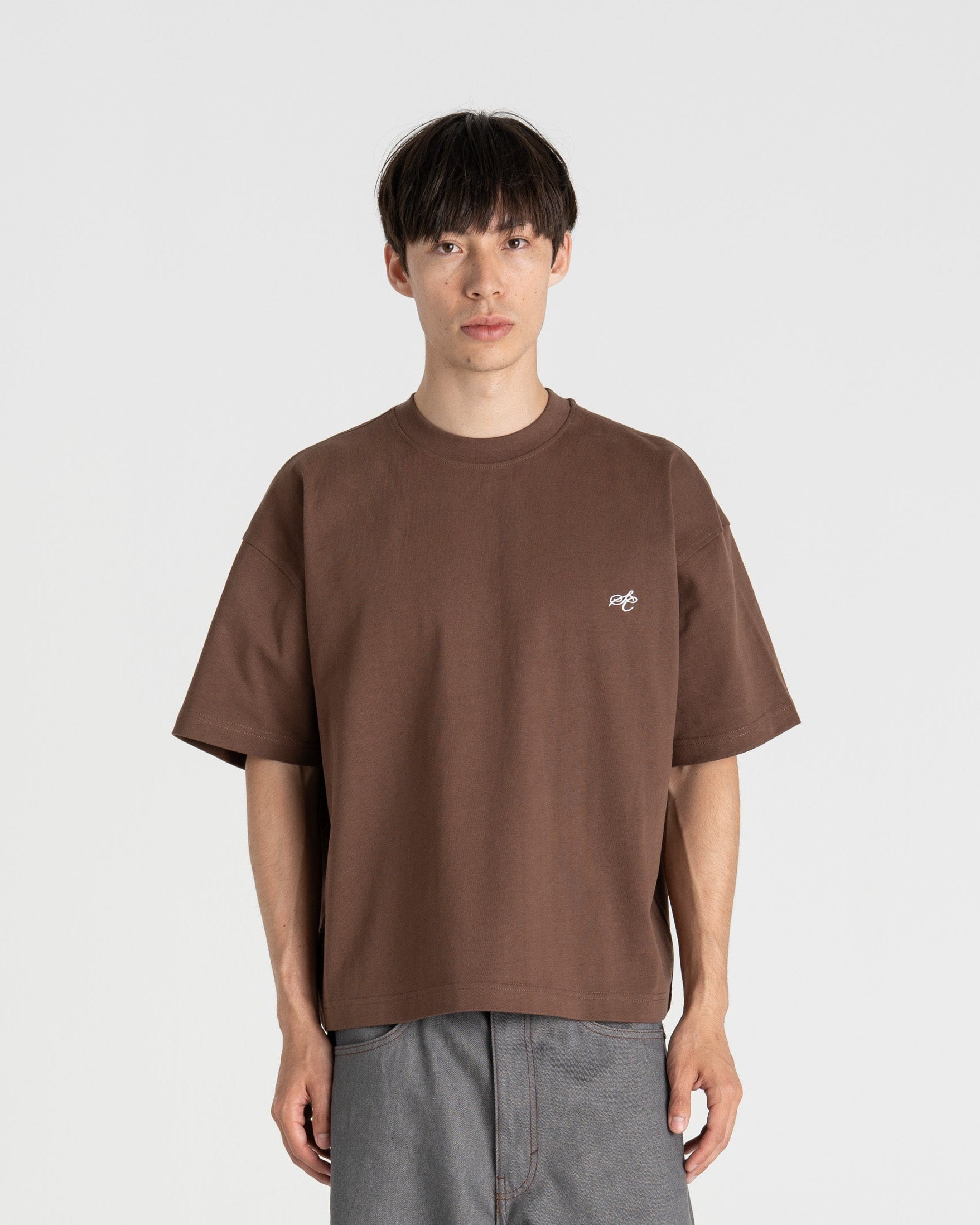 SC Logo T-shirt Brown