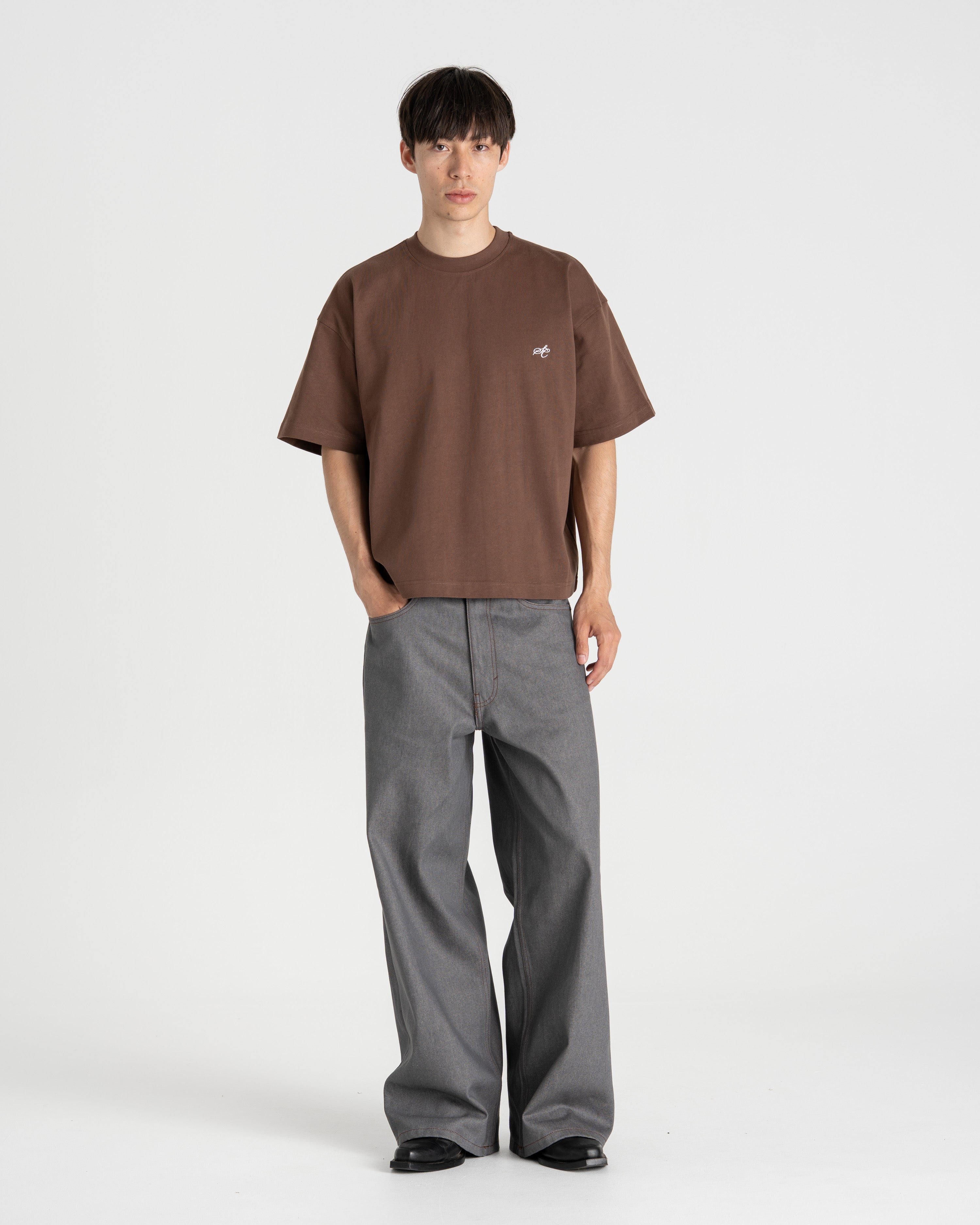 SC Logo T-shirt Brown