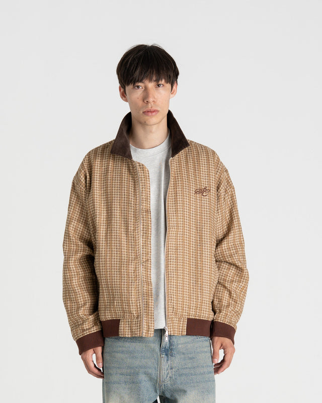 Houndstooth Jacket Beige