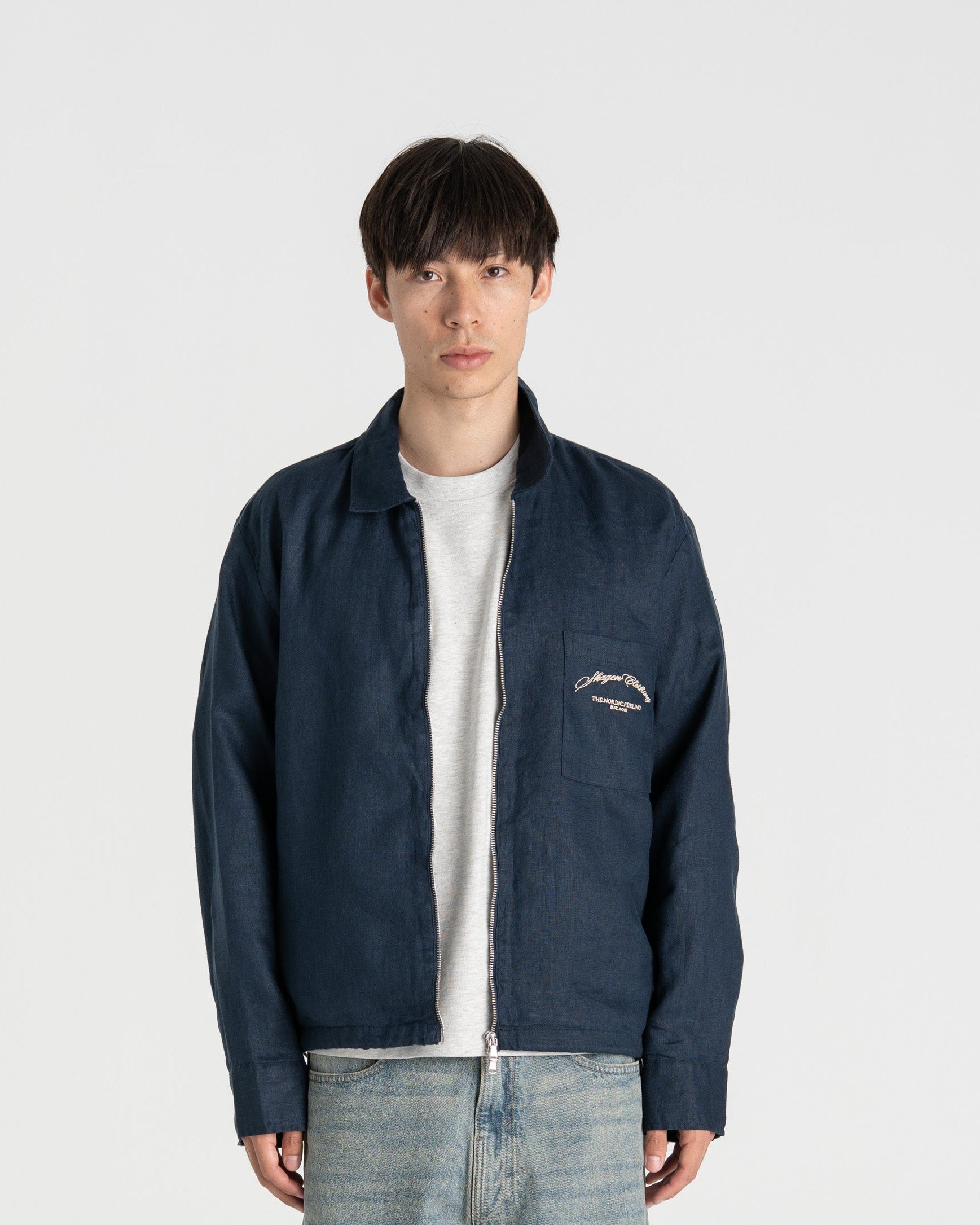 Linen jacket Navy
