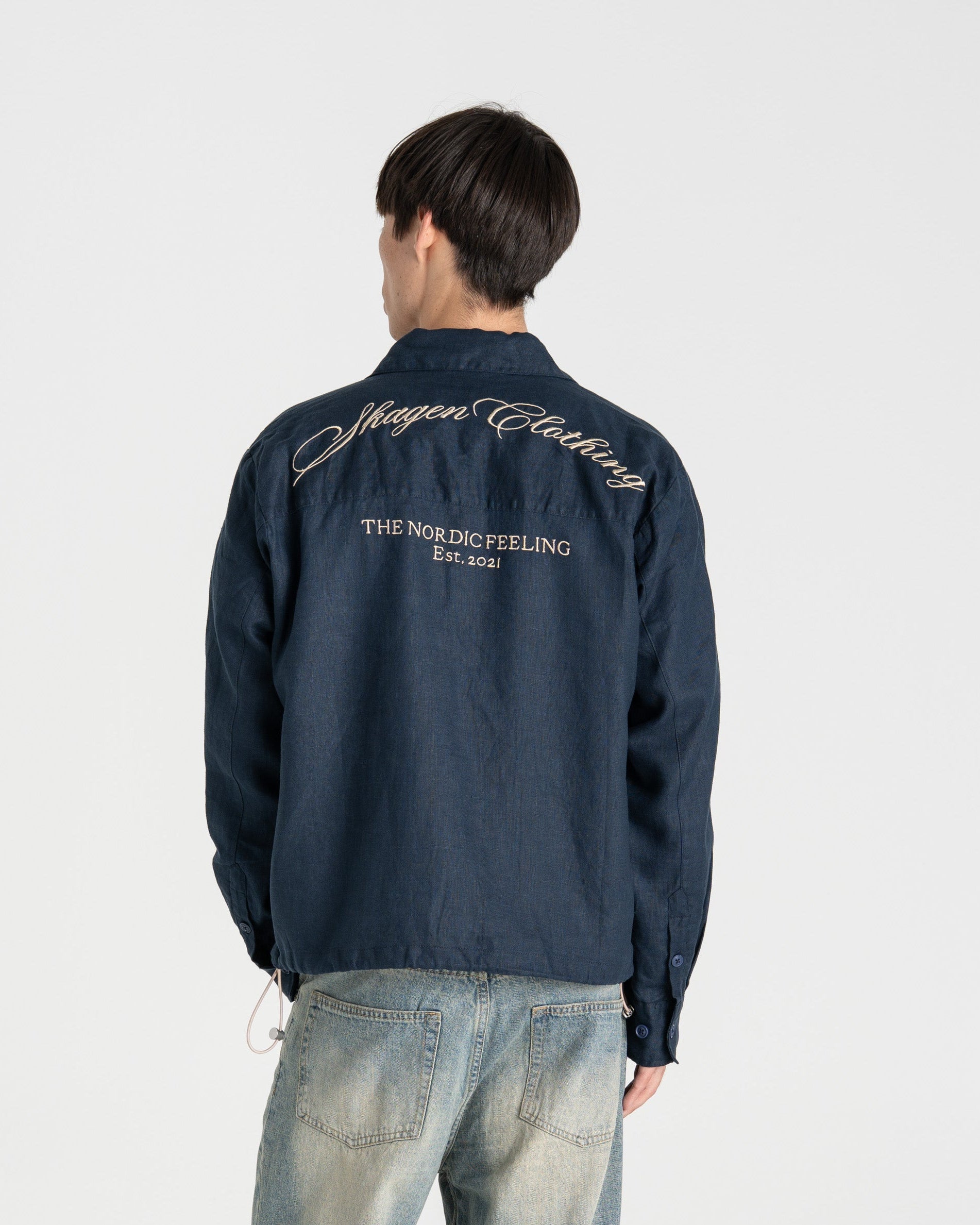 Linen jacket Navy