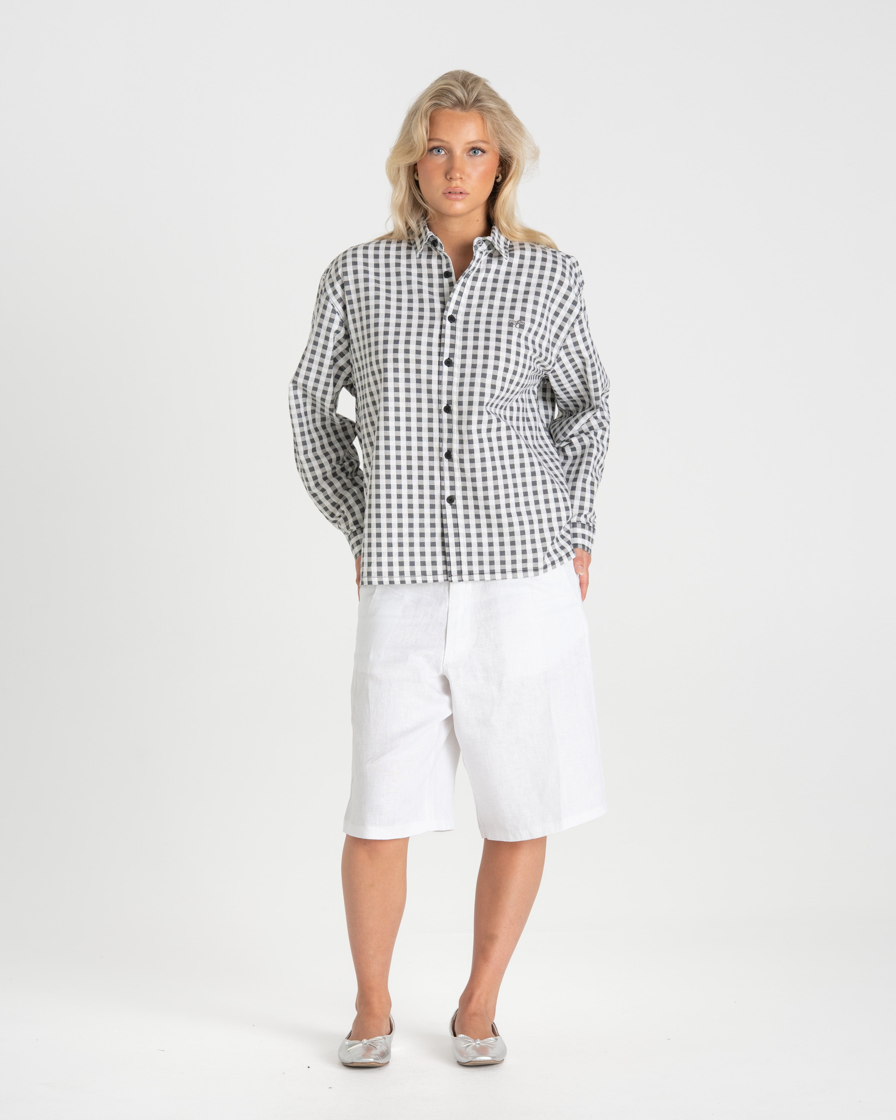 Checked Shirt Black