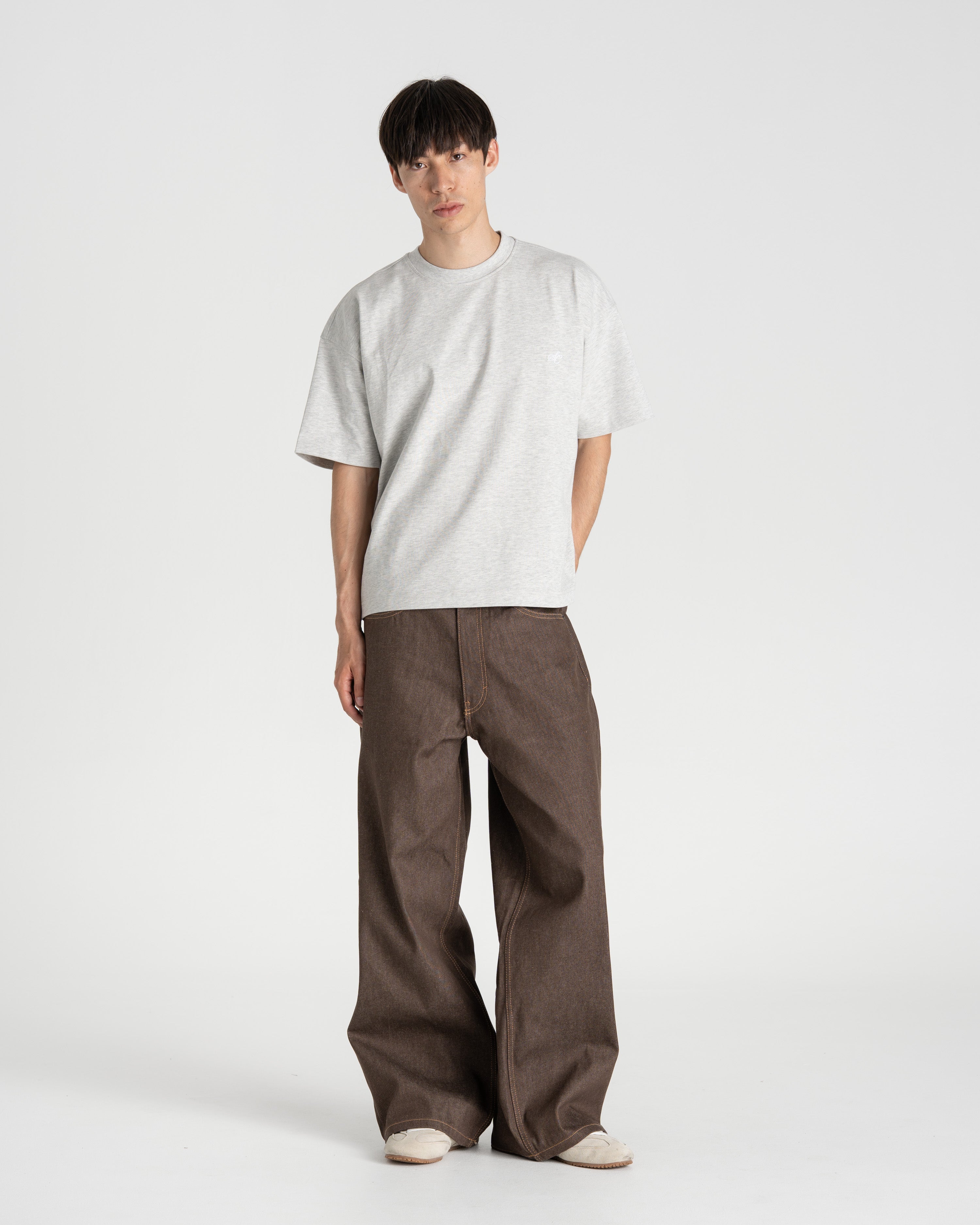 Raw Selvedge Denim Jeans brown