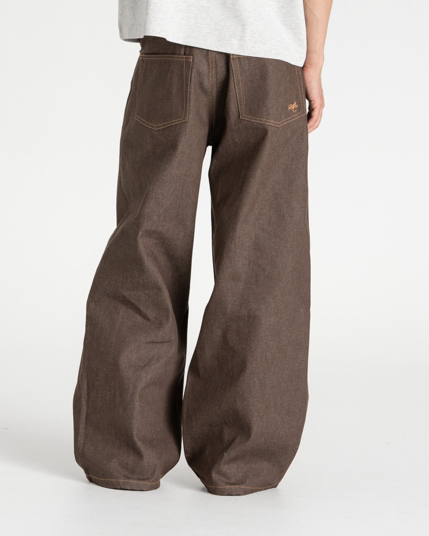 Raw Selvedge Denim Jeans brown