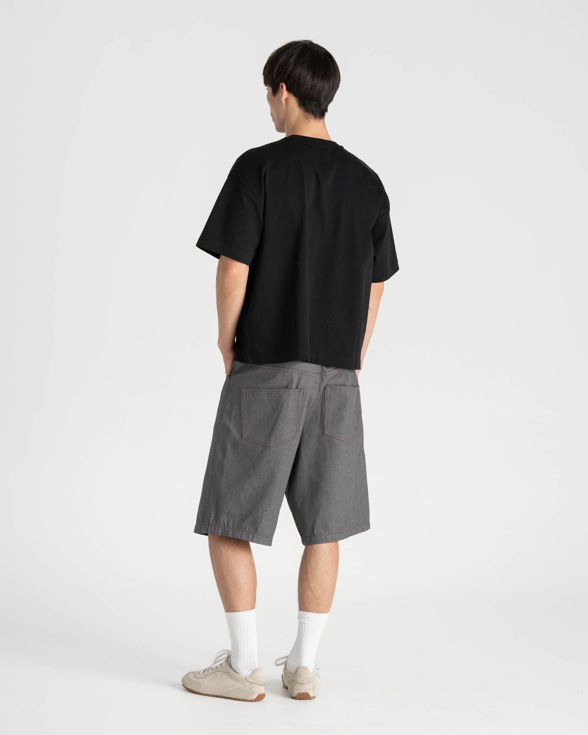 Raw Selvedge Jorts grey
