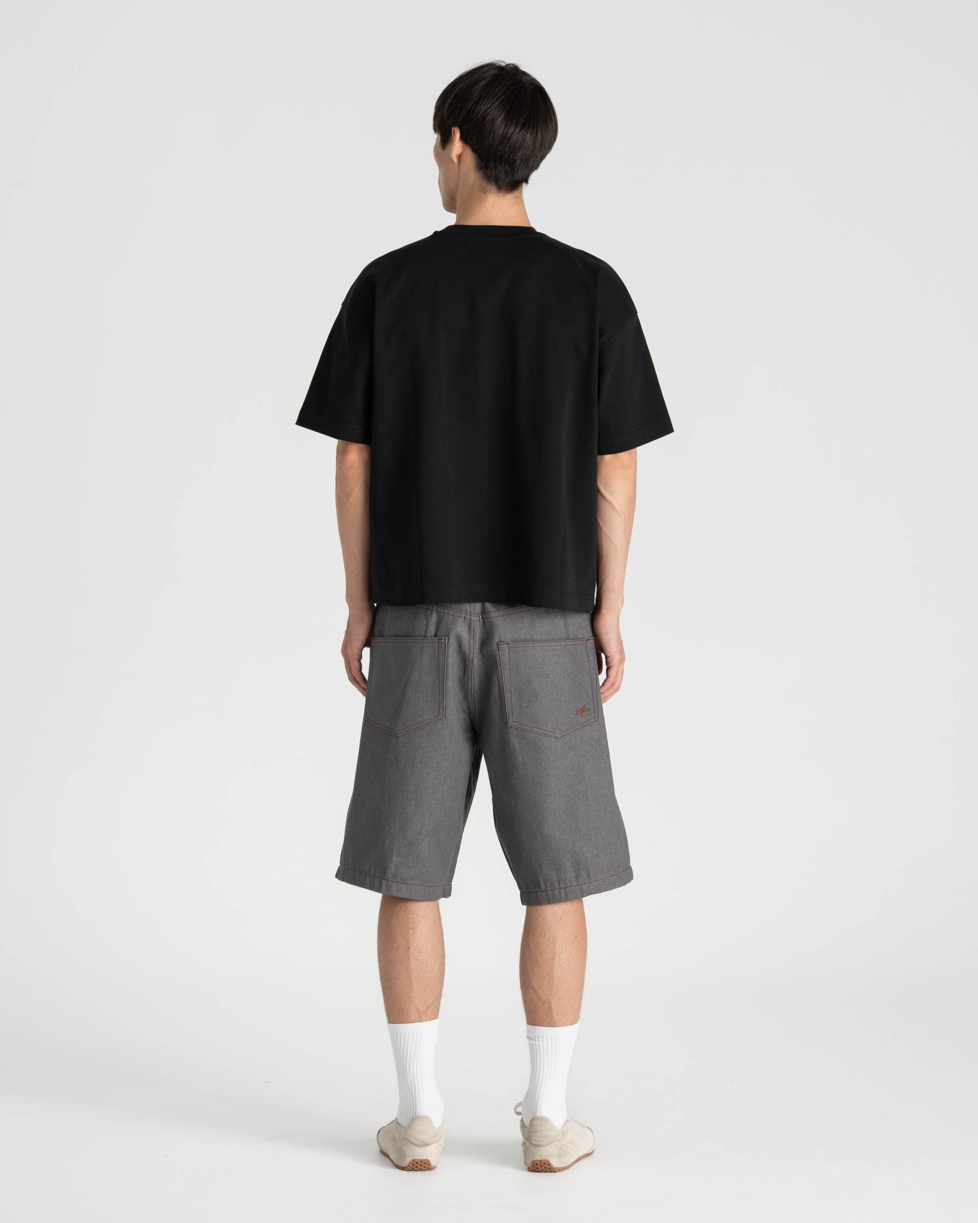 Raw Selvedge Jorts grey