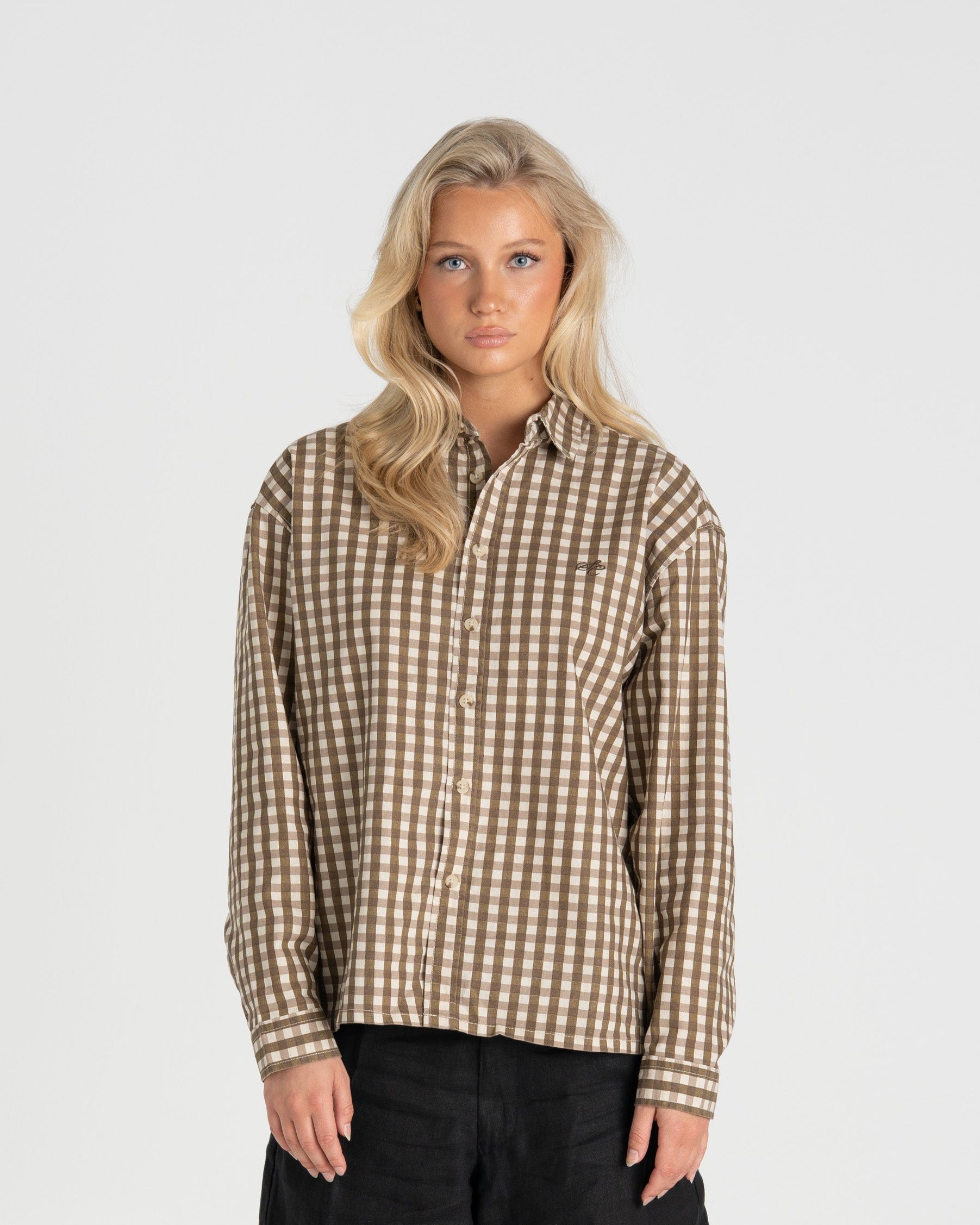 Checked Shirt Mokka