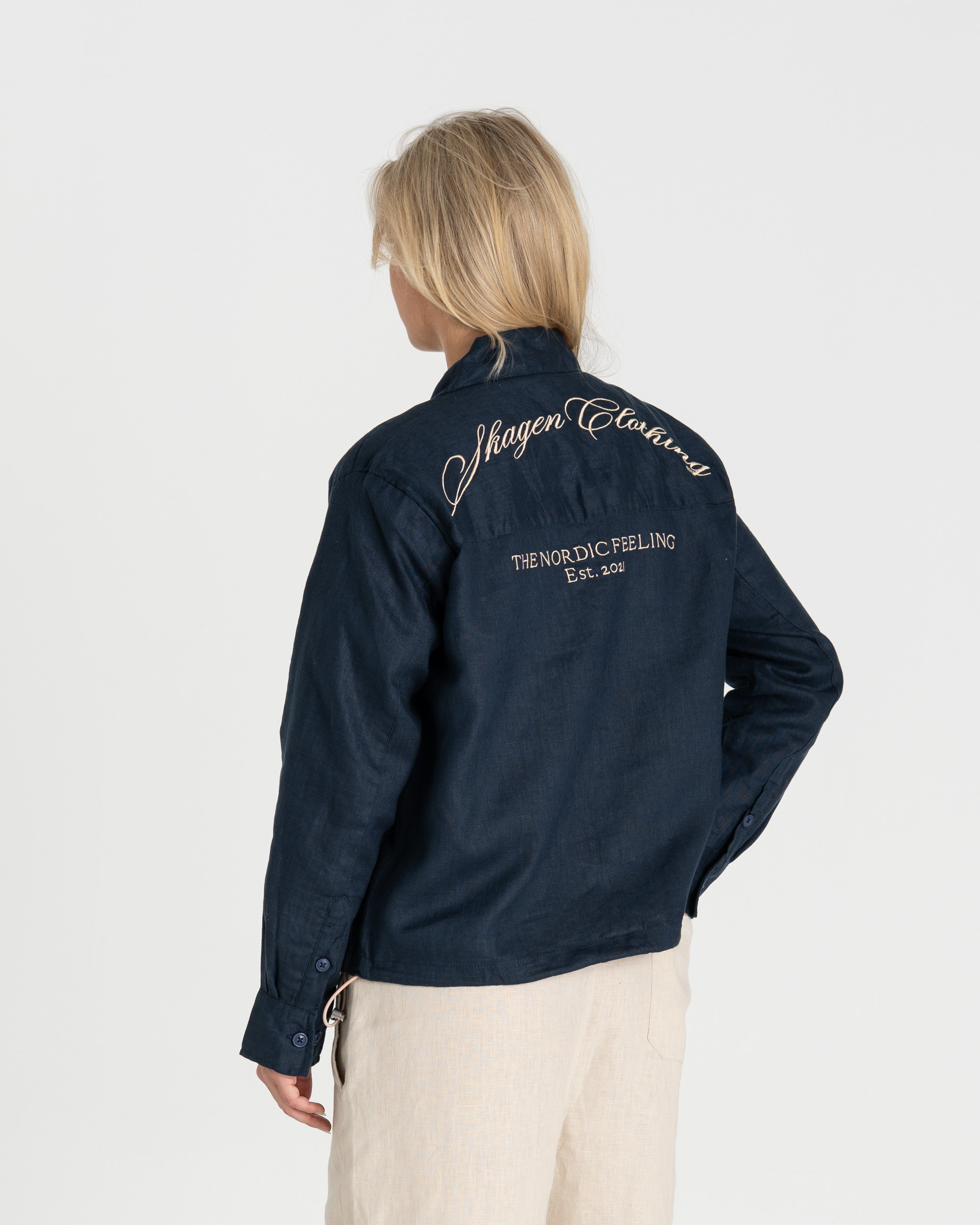 Linen jacket Navy