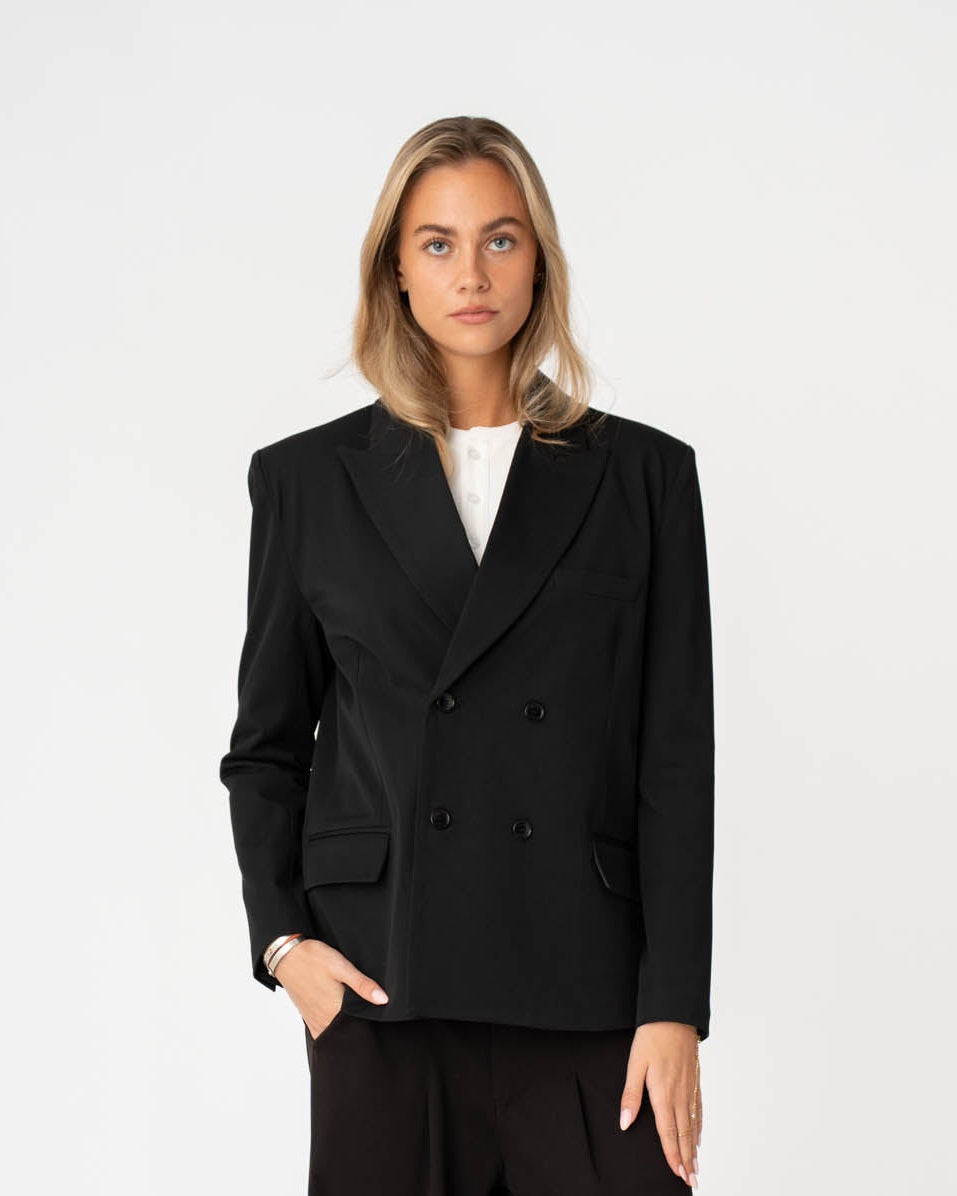 Double Breasted Blazer Black