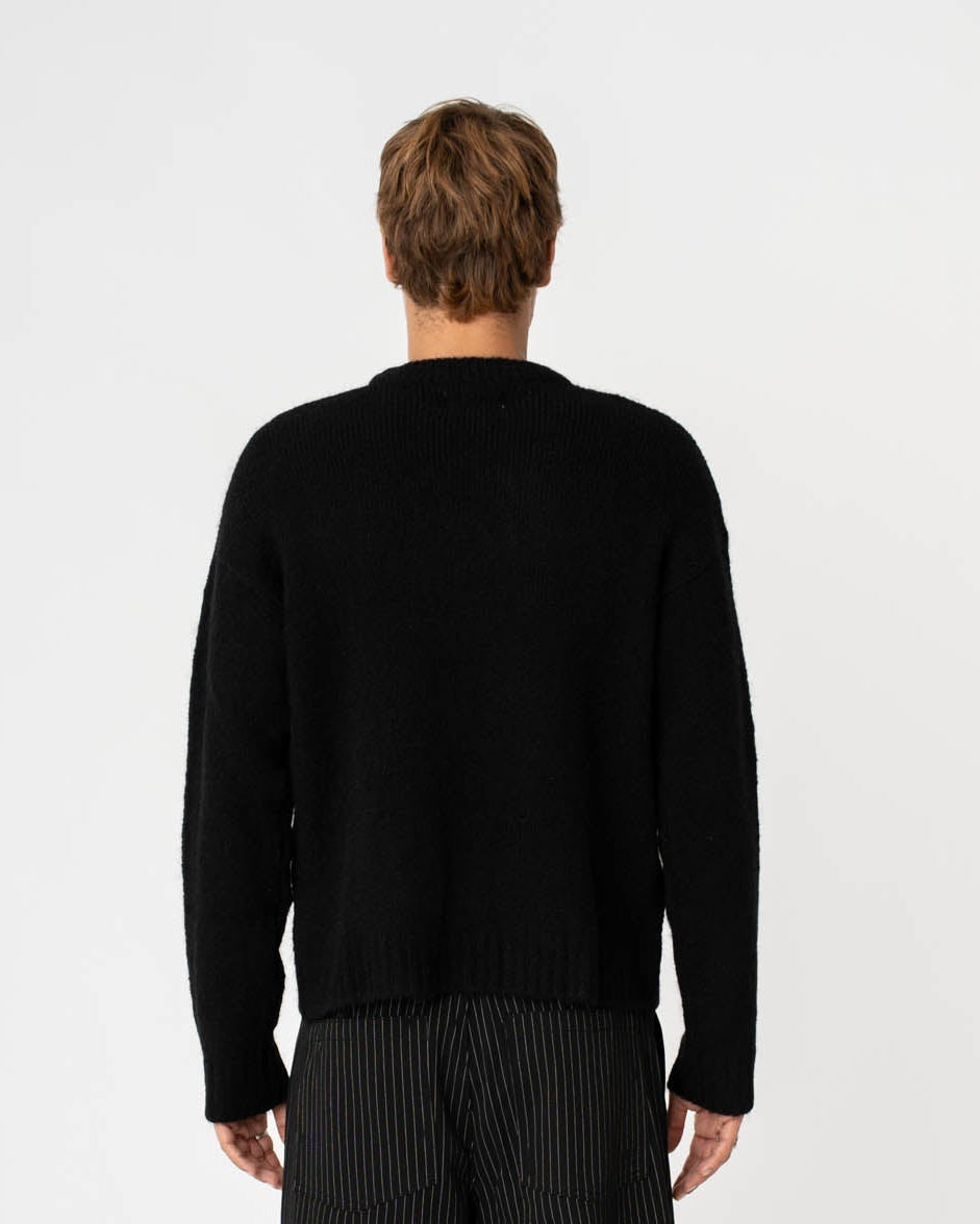 Alpaca Knitted Sweater Black